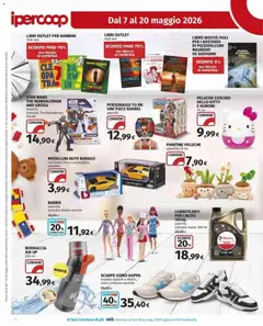 Anteprima del volantino Ipercoop volantino valido a partire dal 07.05.2026 | Pagina: 28 | Prodotti: Peluche, Scarpe, Data, The