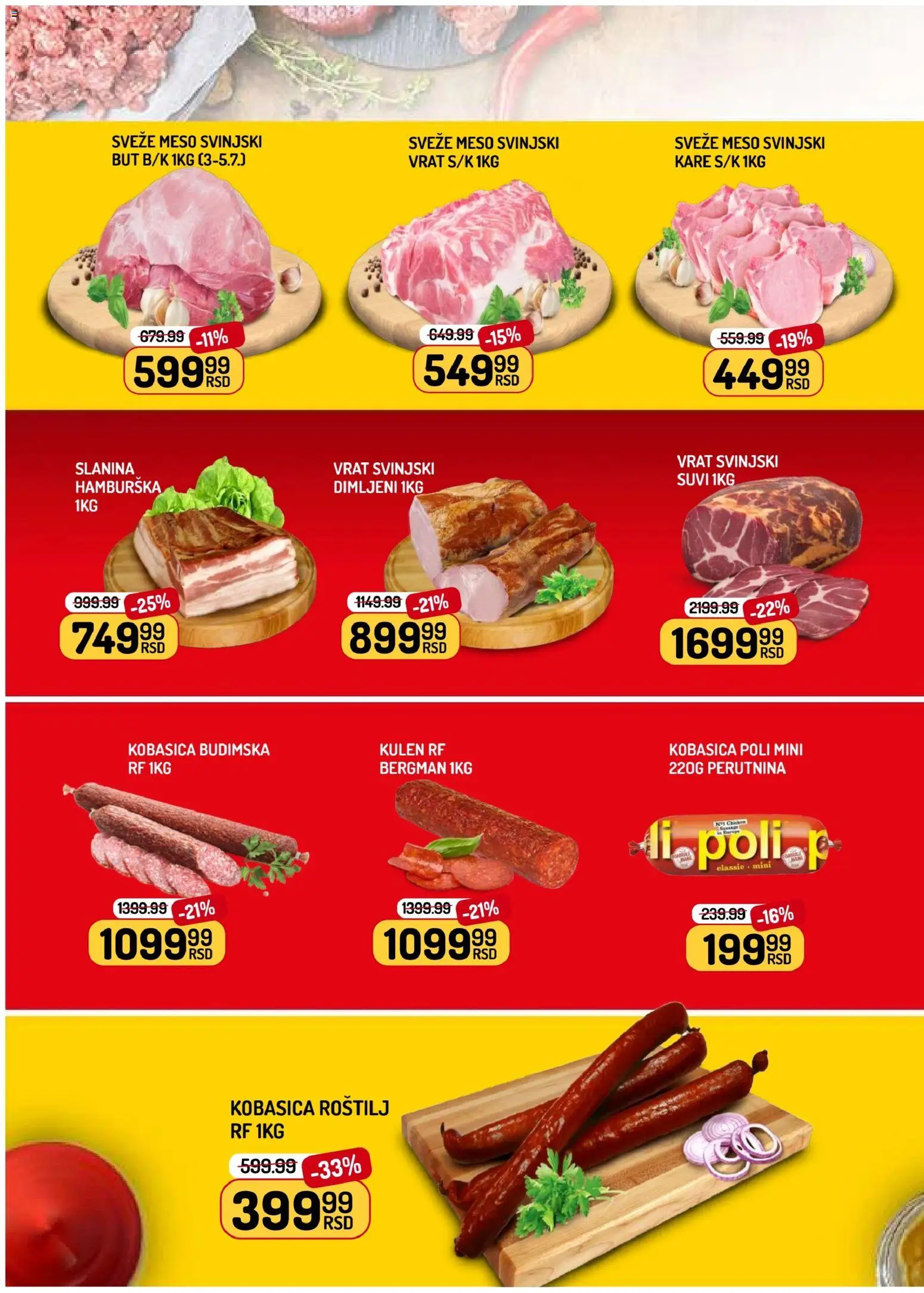 Aman katalog - važi od 03.07.2026 | Strana: 2 | Proizvode: Svinjski kare, Kulen, Svinjski vrat, Slanina