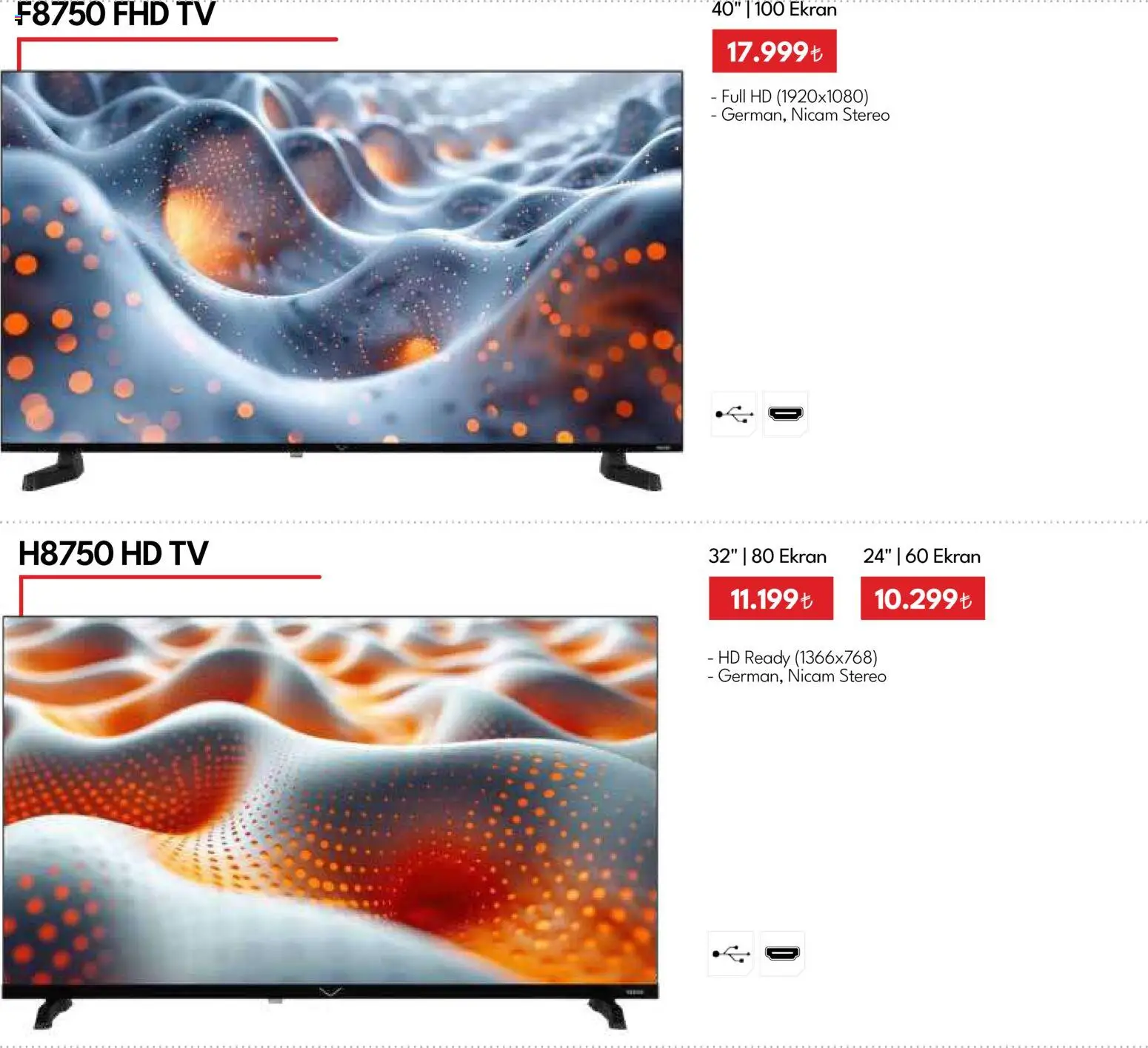 Vestel - Tüketici Elektroniği - 01.06.2026 tarihinden itibaren geçerlidir | Sayfa: 18 | Ürünler: TV