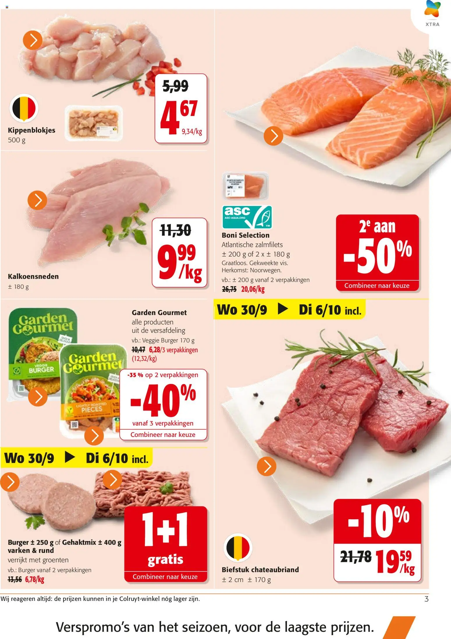 {H1} | Pagina: 3 | Producten: Biefstuk, Groenten