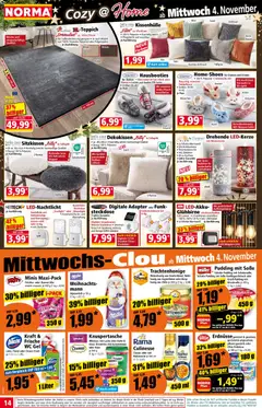 Norma Prospekt ab 02.11.2026 gültig | Seite: 14 | Produkte: Rama, Batterien, Milka, Whiskas