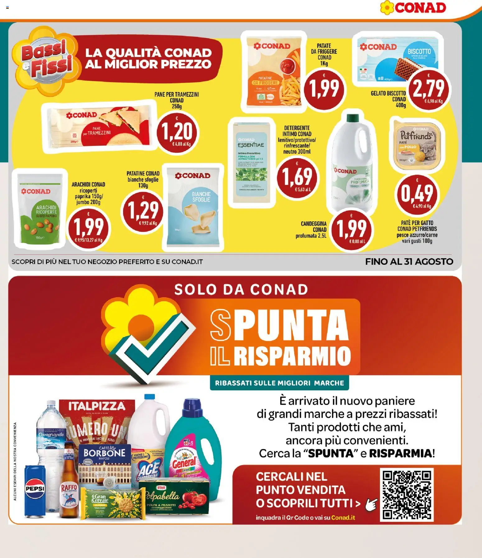 Volantino Conad del 05/08/2026 | Pagina: 5 | Prodotti: Paté, Pollo, Intimo, Arachidi