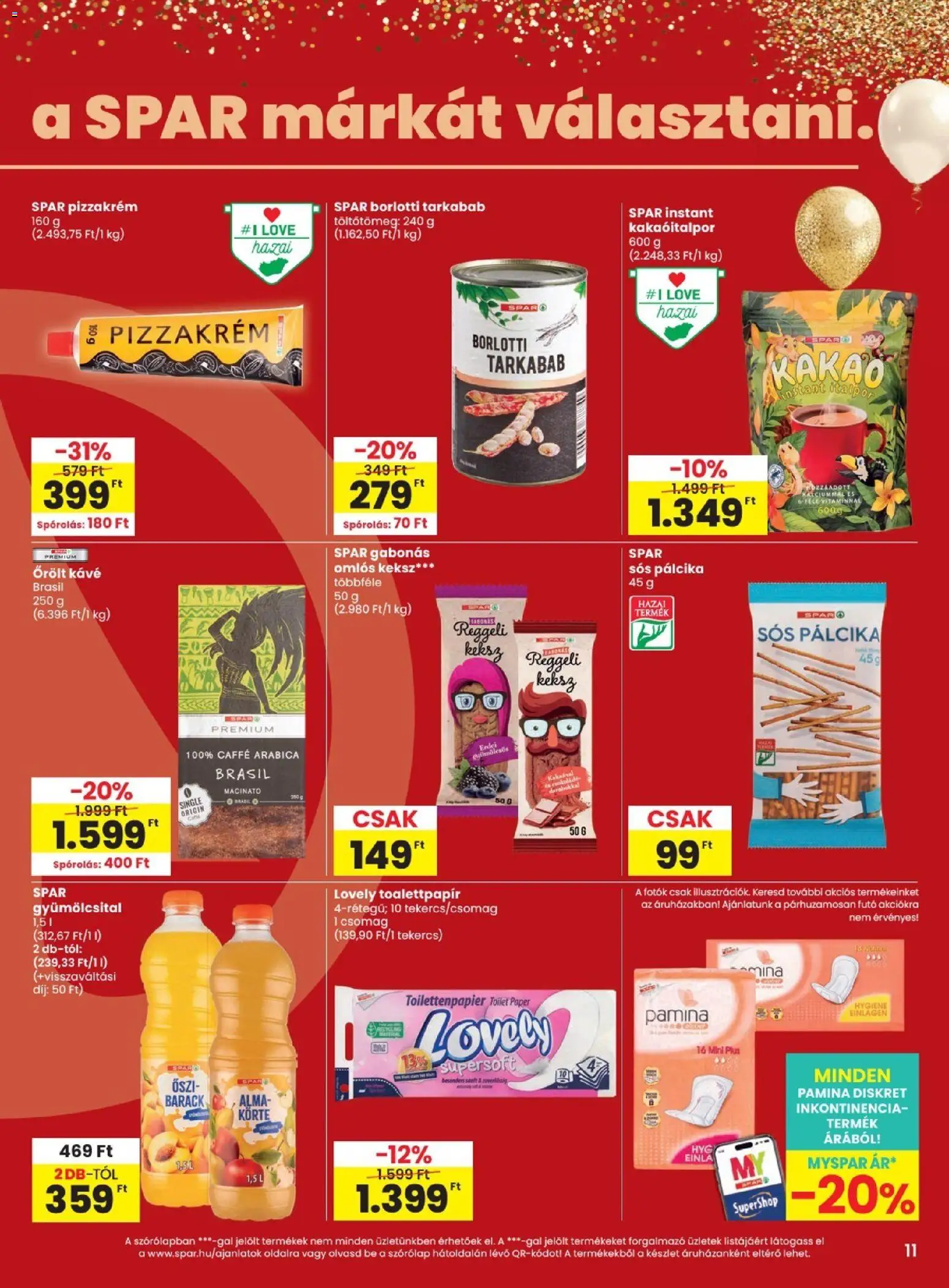 Spar akciós ujság - amely érvényes a következő dátumtól: 2026.08.19. | Oldal: 11 | Termékek: Körte, Gyümölcsital, Futó, Őrölt kávé
