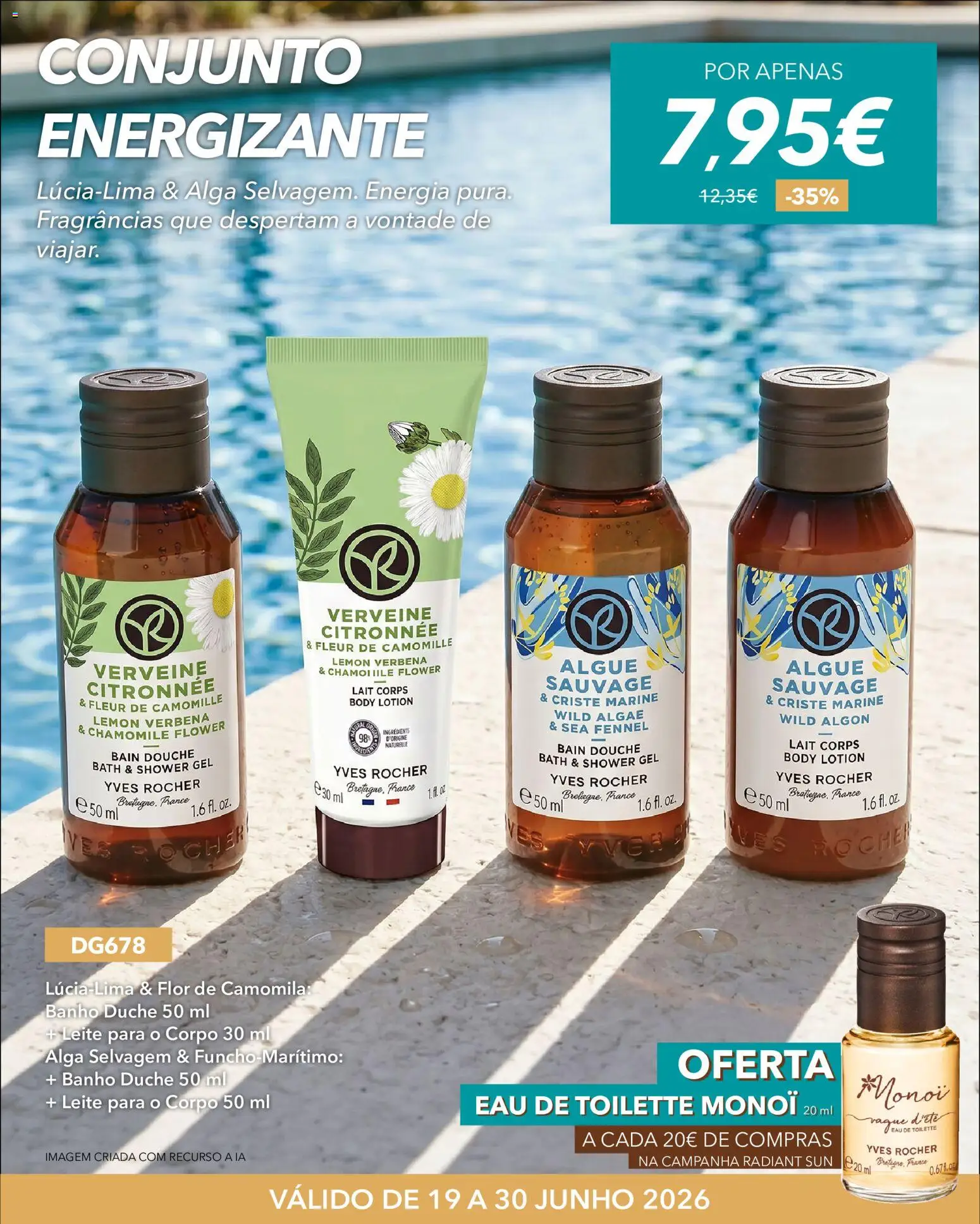 Yves Rocher Radiant sun │ válido de 19/06/2026 | Página: 22 | Produtos: Eau de toilette, Leite, Banho