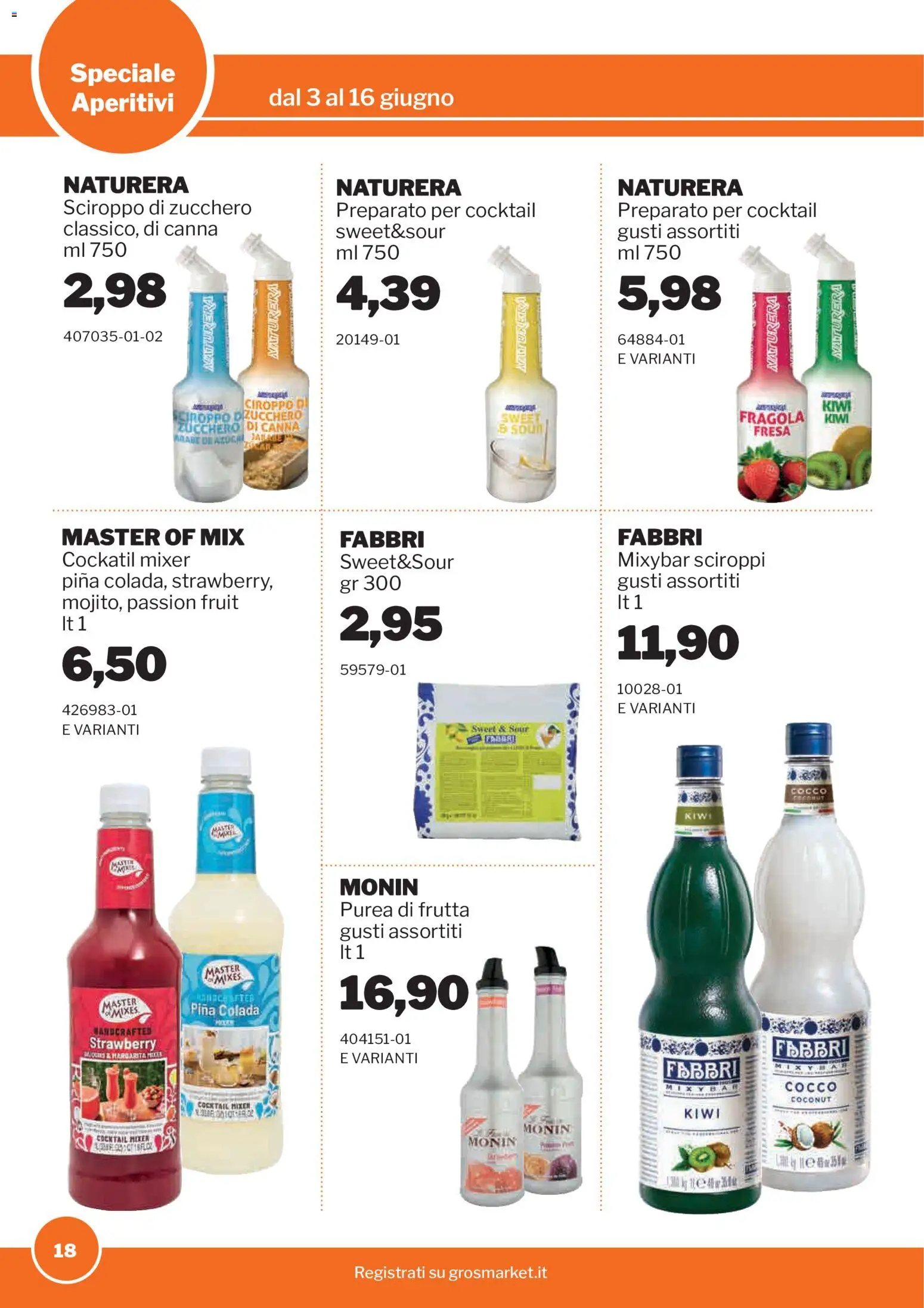 Volantino Sogegross del 03.06.2026 | Pagina: 18 | Prodotti: Kiwi, Frutta, Zucchero, Cocco