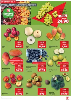 Náhled letáku Hrozny bílé - bezsemenné, 500 g balení od 30.09.2026 | Strana: 2