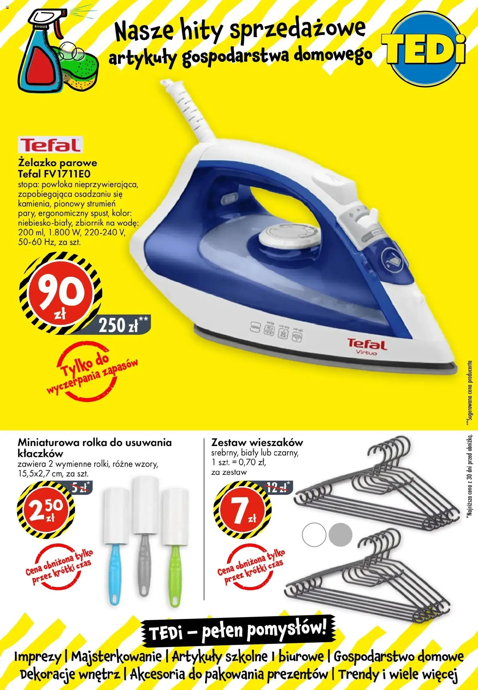 TEDi gazetka - Sosnowiec od 21.03.2026 | Strona: 9 | Produkty: Artykuły szkolne, Tefal