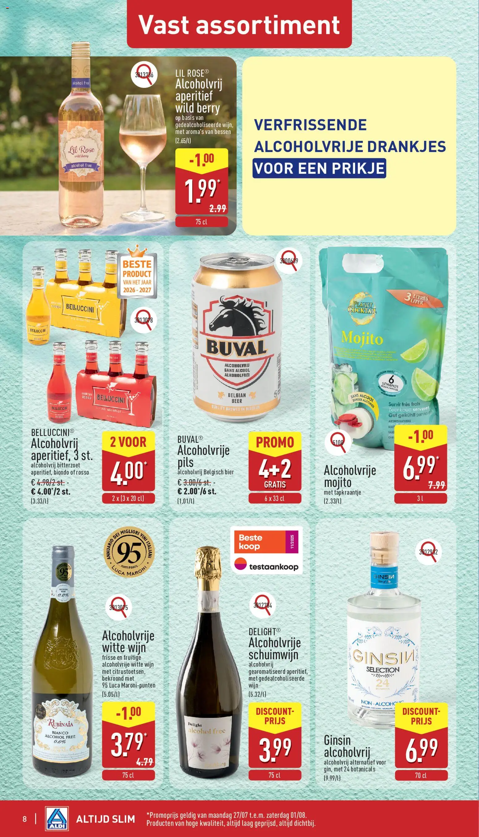 {H1} | Pagina: 8 | Producten: Wijn, Bier, Gin, Alcohol
