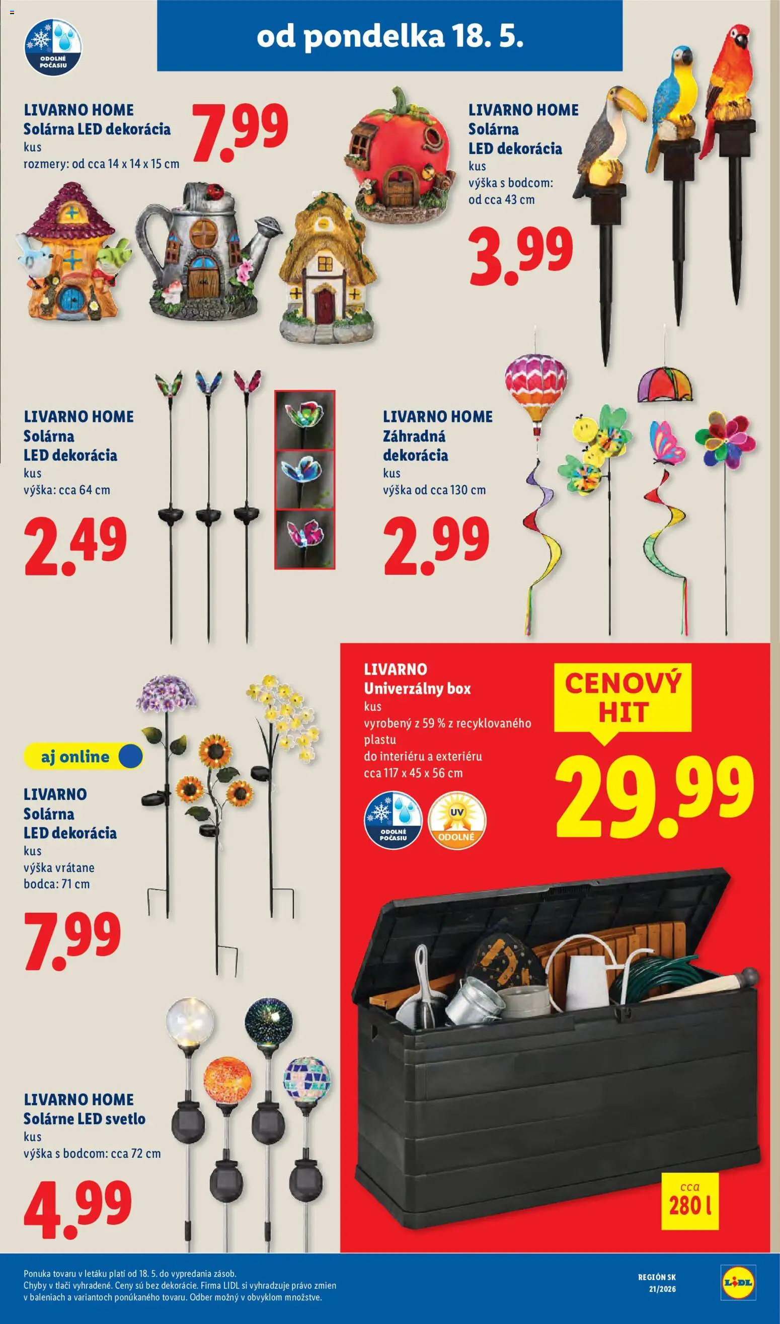 Nové Lidl akcie – leták je platný od 18.05.2026 | Strana: 44 | Produkty: Svetlo, Led
