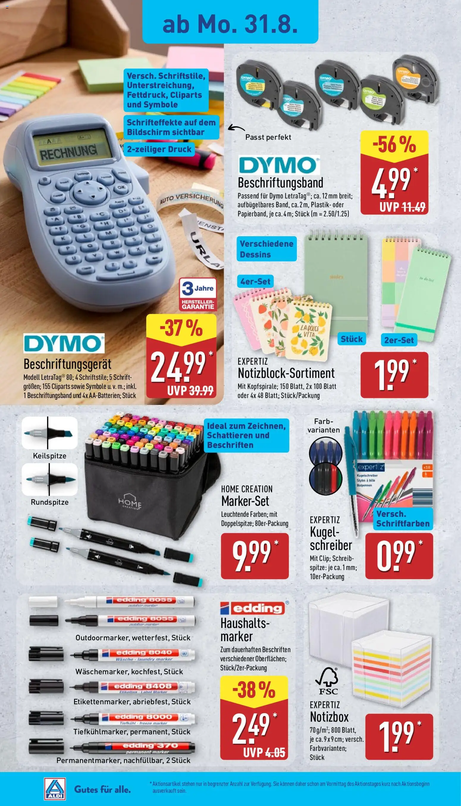 Aldi Prospekt – gültig ab 31.08.2026 | Seite: 2 | Produkte: Bildschirm, Notebook, Home creation