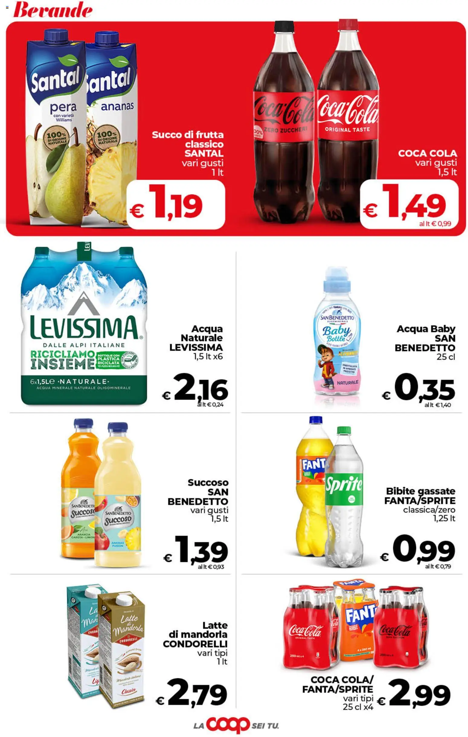 Volantino COOP del 29.05.2026 | Pagina: 37 | Prodotti: Latte, Pera, Acqua naturale, Bibite
