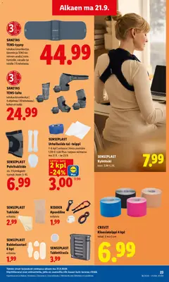 Lidl-mainoslehti voimassa 21/09/2026 alkaen | Sivu: 13 | Tuotteet: Rakkolaastari, Teippi