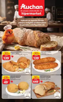 Auchan Pékség ajánlataink - amely érvényes a következő dátumtól: 2026.08.06.