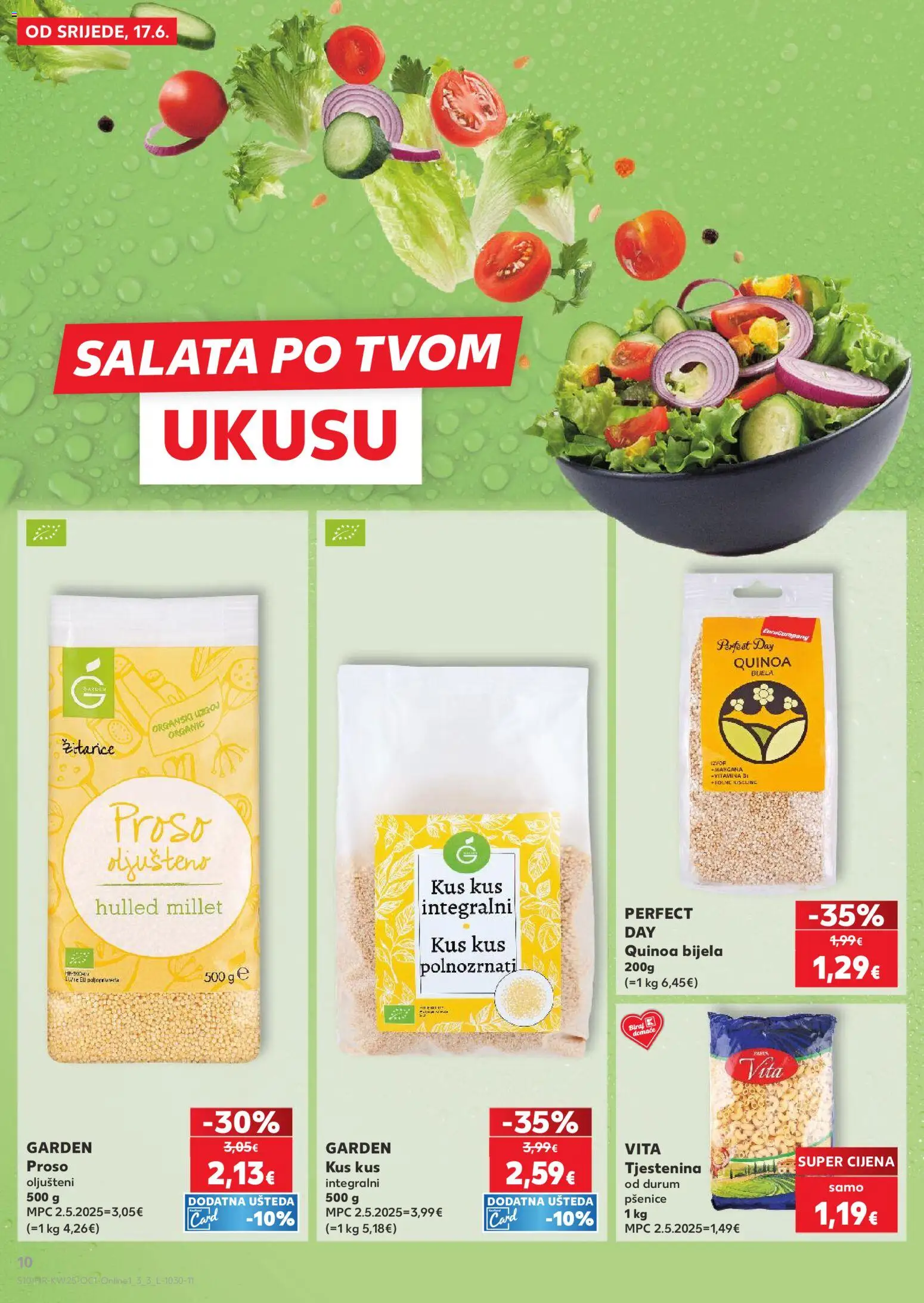 Kaufland katalog | vrijedi od 17.06.2026 | Stranica: 10 | Proizvodi: Žitarice, Tjestenina, Pasta, Kus kus