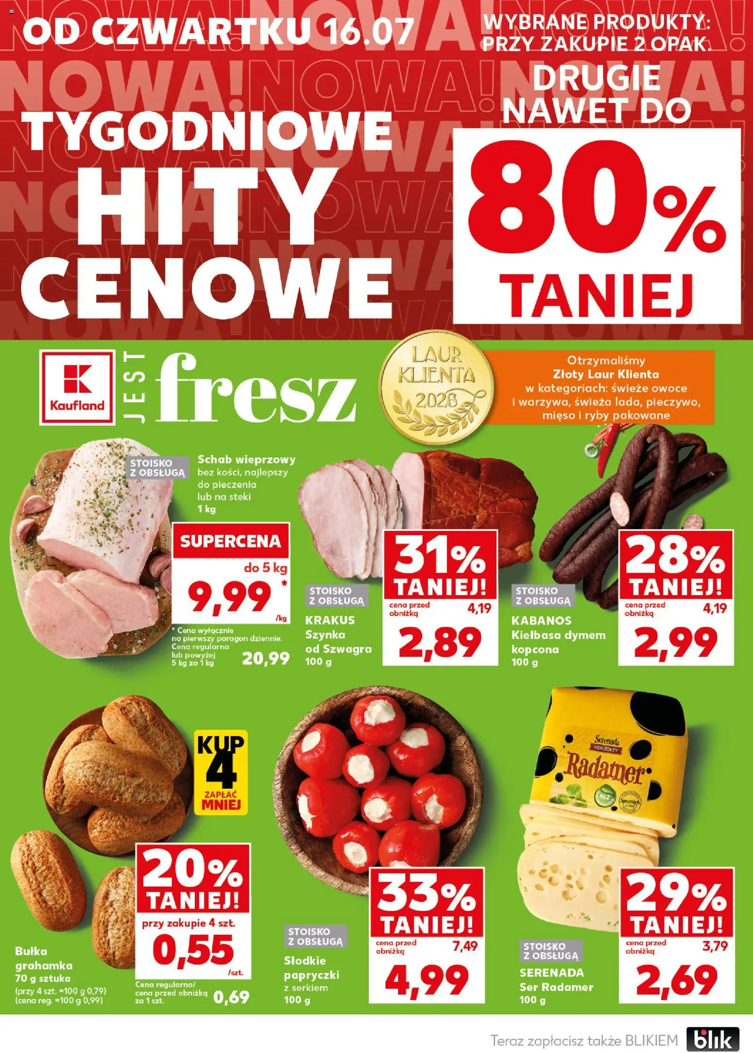 Kaufland Polsko leták - Mocny start od 20.07.2026 | Strana: 6 | Produkty: Ryby, Kabanos