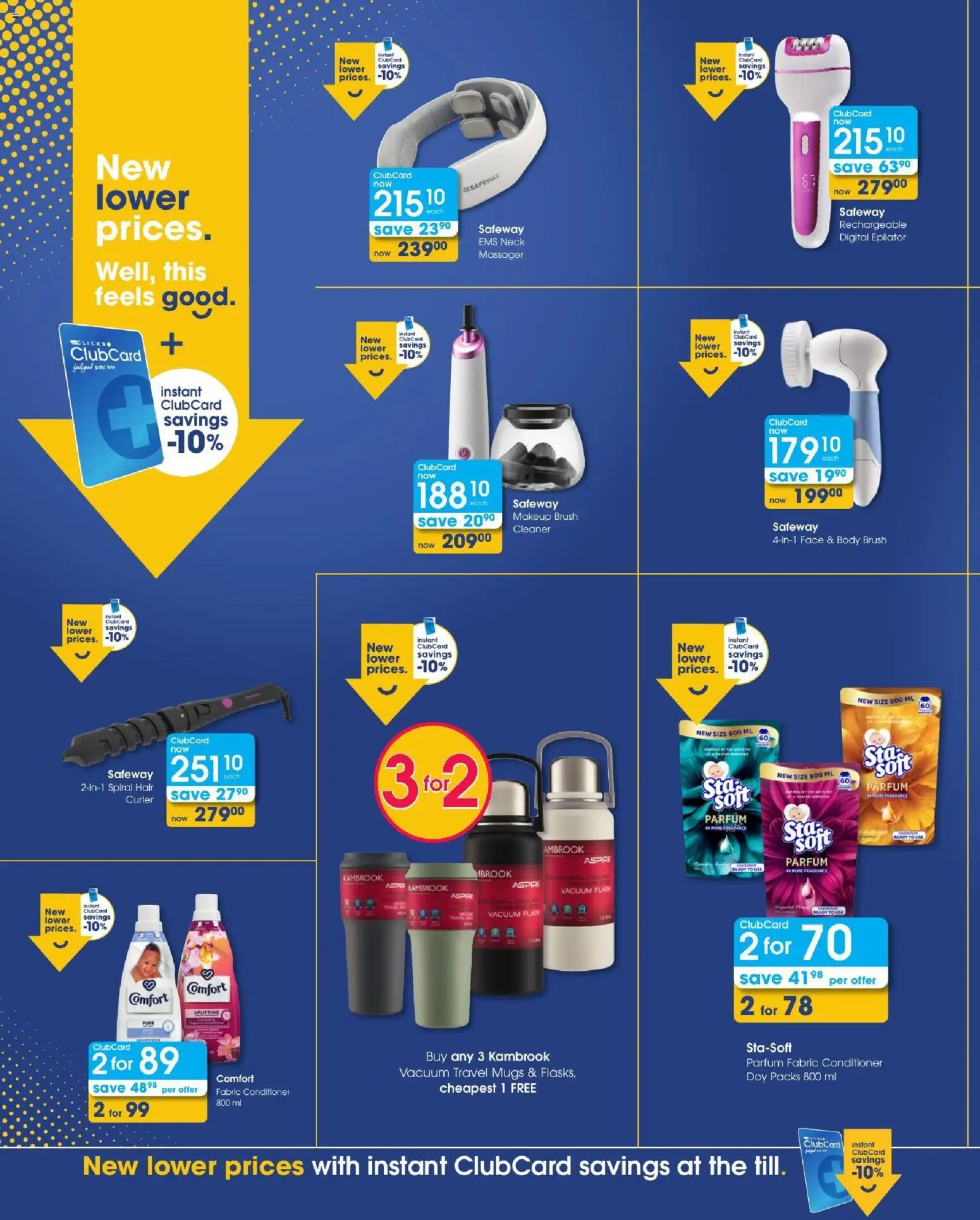 New Clicks catalogue – valid from 08/10/2026 | Page: 10 | Products: Epilator, Flask, Brush, Conditioner