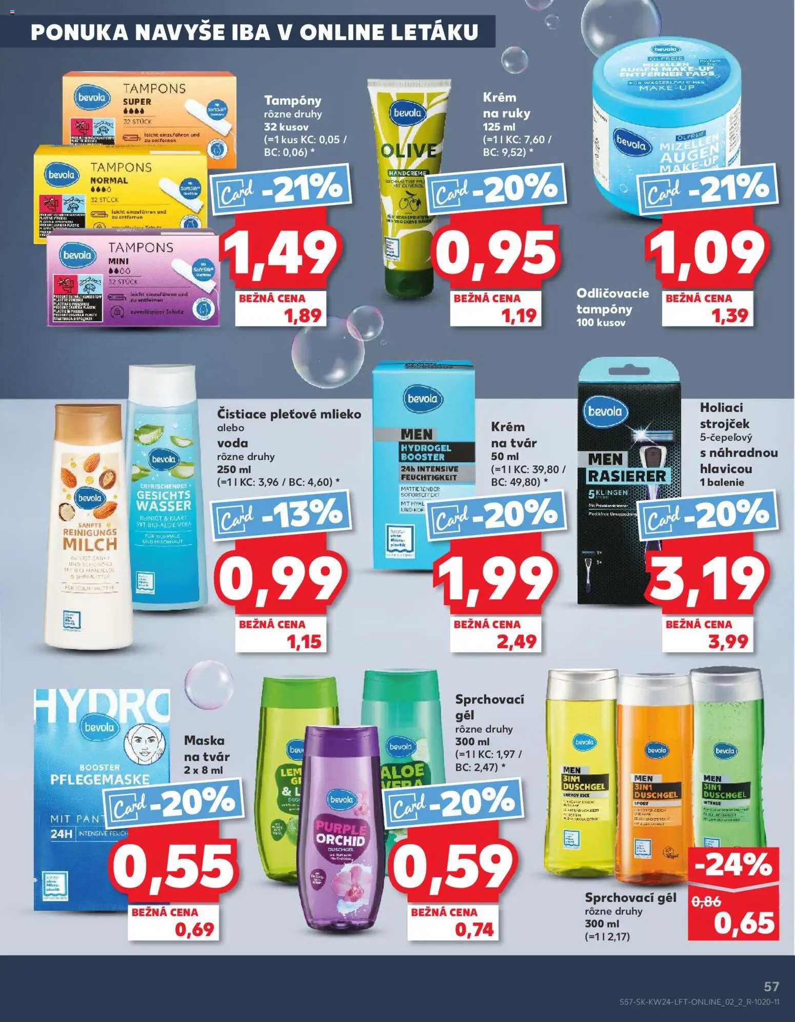 Nové Kaufland akcie – leták je platný od 11.06.2026 | Strana: 57 | Produkty: Strojček, Holiaci strojček, Krém na ruky
