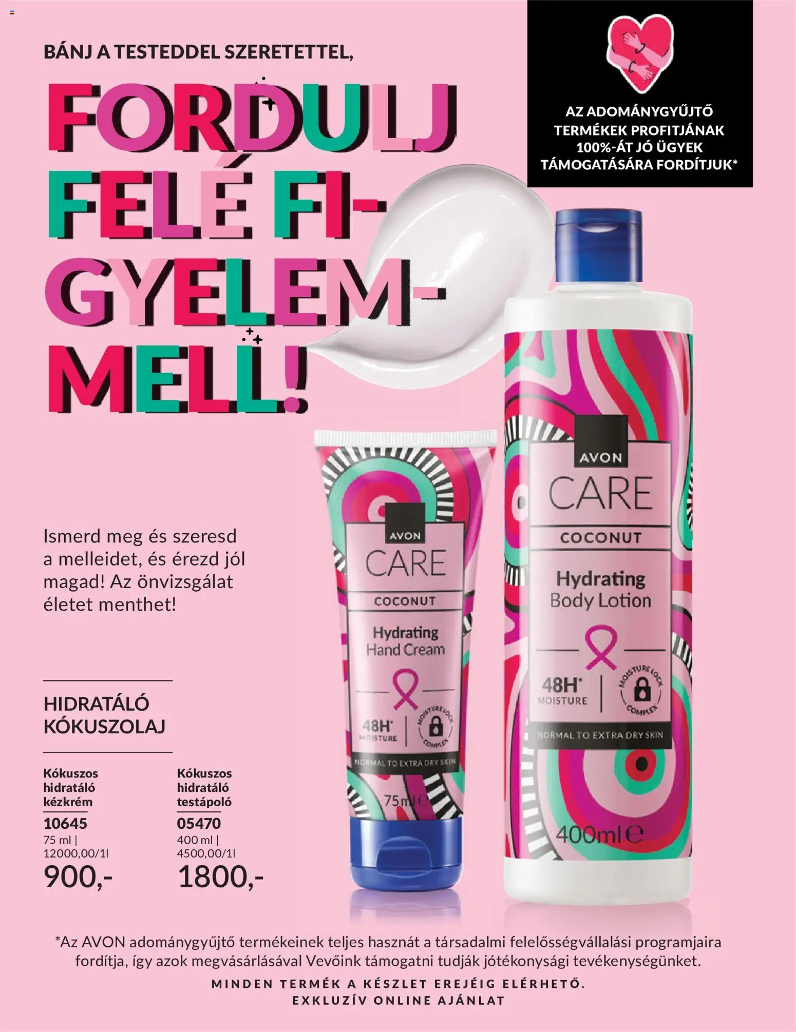 Avon akciós ujság - amely érvényes a következő dátumtól: 01.06.2026 | Oldal: 54 | Termékek: Body, Kókuszolaj, Testápoló, Kézkrém