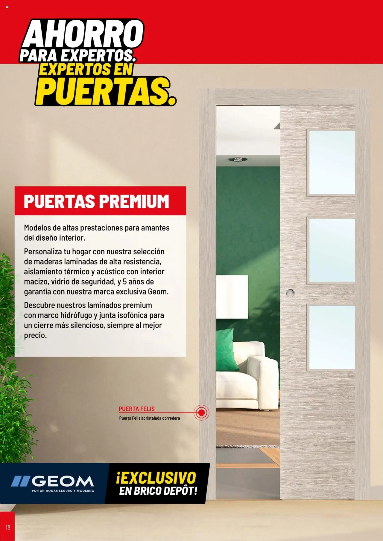 Brico Depôt Puertas y ventanas │ válido desde el 23/07/2025 | Página: 18 | Productos: Marco, Puertas