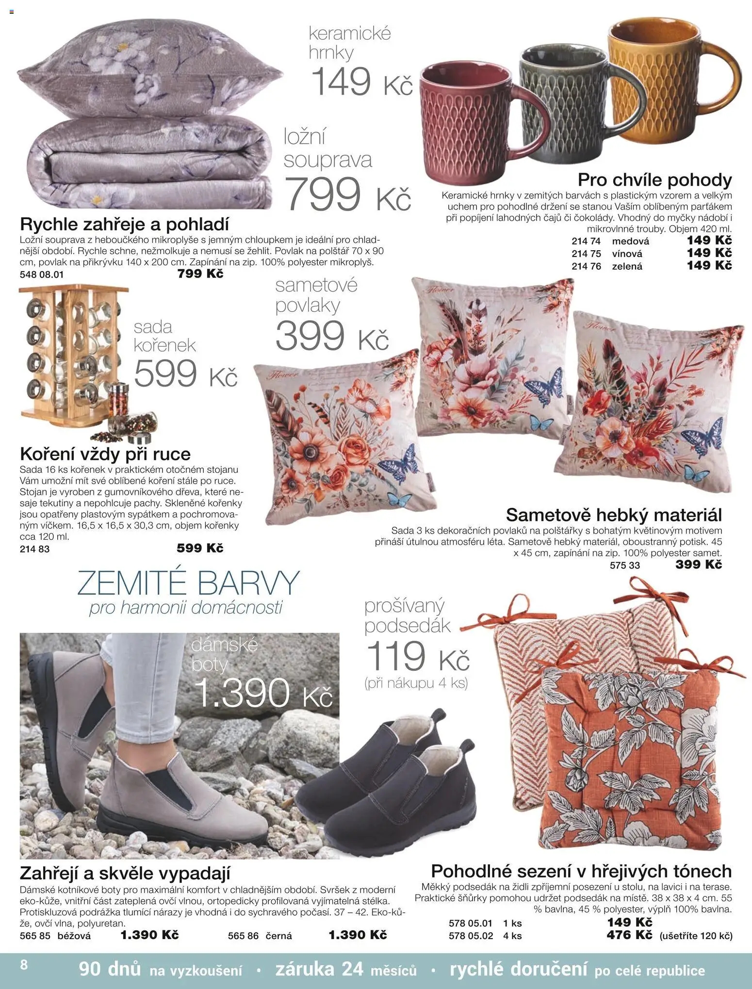 Decodoma katalog Podzim 2026 od 01.09.2026 | Strana: 8 | Produkty: Hrnky, Polštářky, Koření, Kořenky