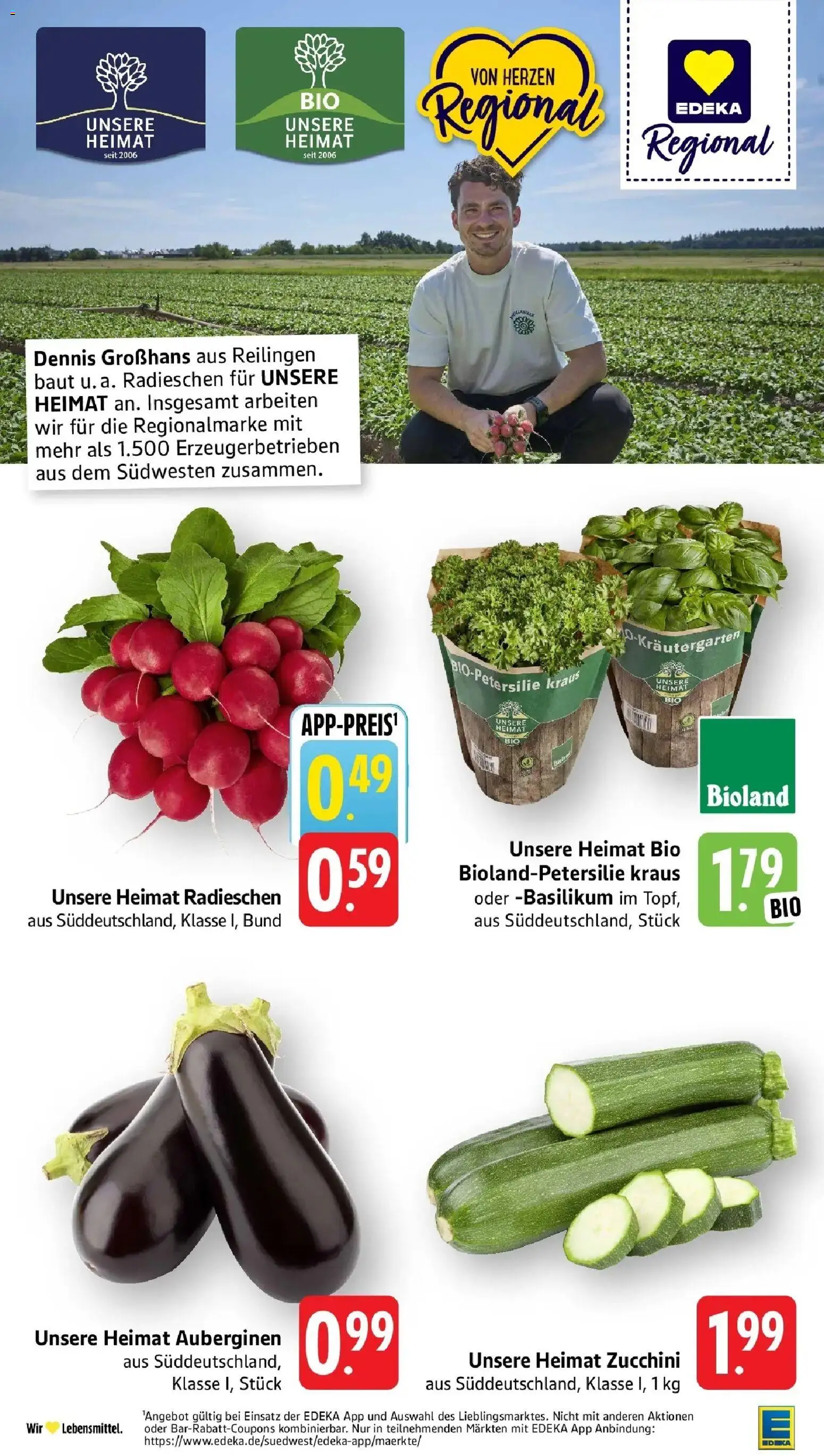 Edeka Prospekt Freiburg – gültig ab 27.07.2026 | Seite: 12 | Produkte: Zucchini