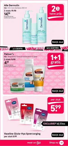 Etos folder - Voorbeeld van een folder van Etos, geldig van 07-09-2026 | Pagina: 39 | Producten: Bad, Douche, Shampoo, Handcrème