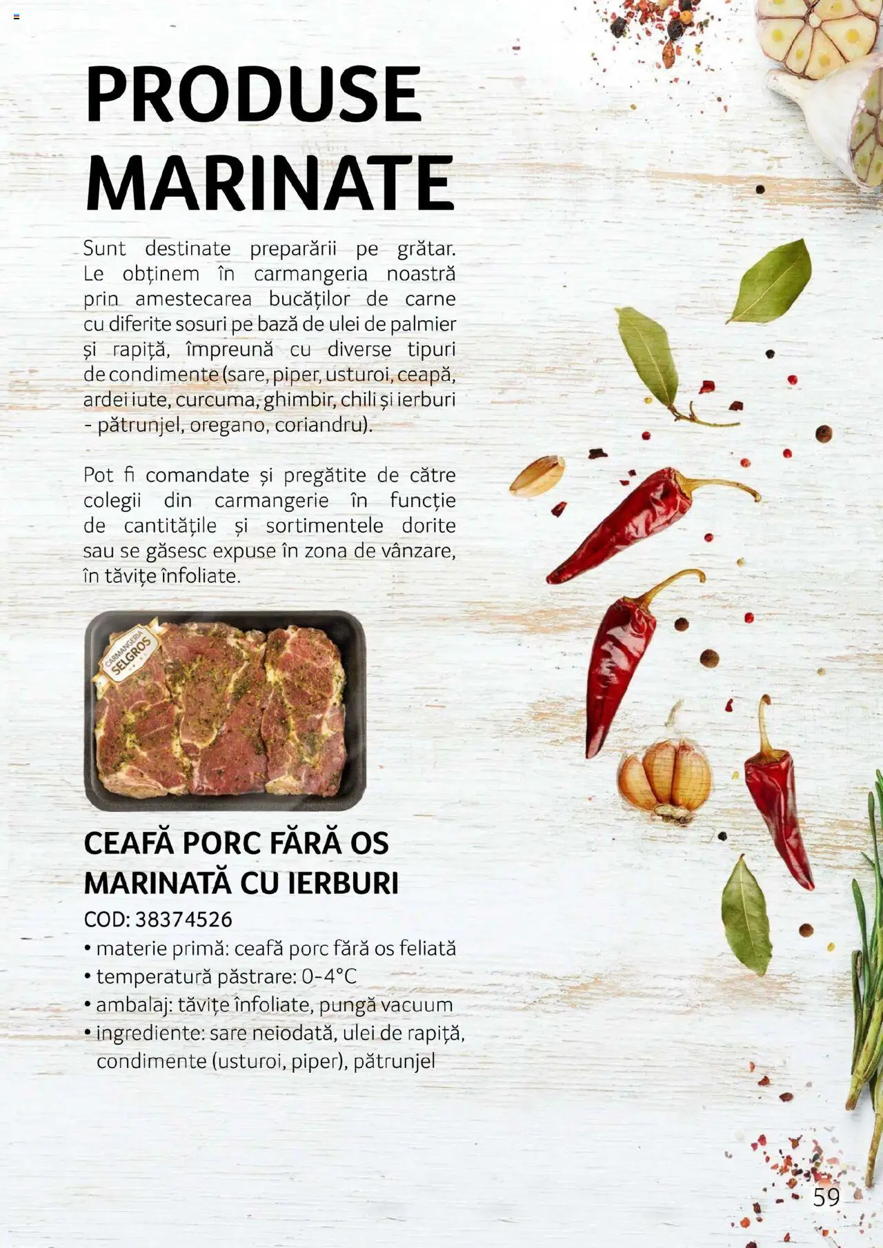 Noul catalog Selgros – valabil de la 27.04.2023 | Pagină: 59 | Produse: Pungă, Keçeli kalem, Condimente, Usturoi