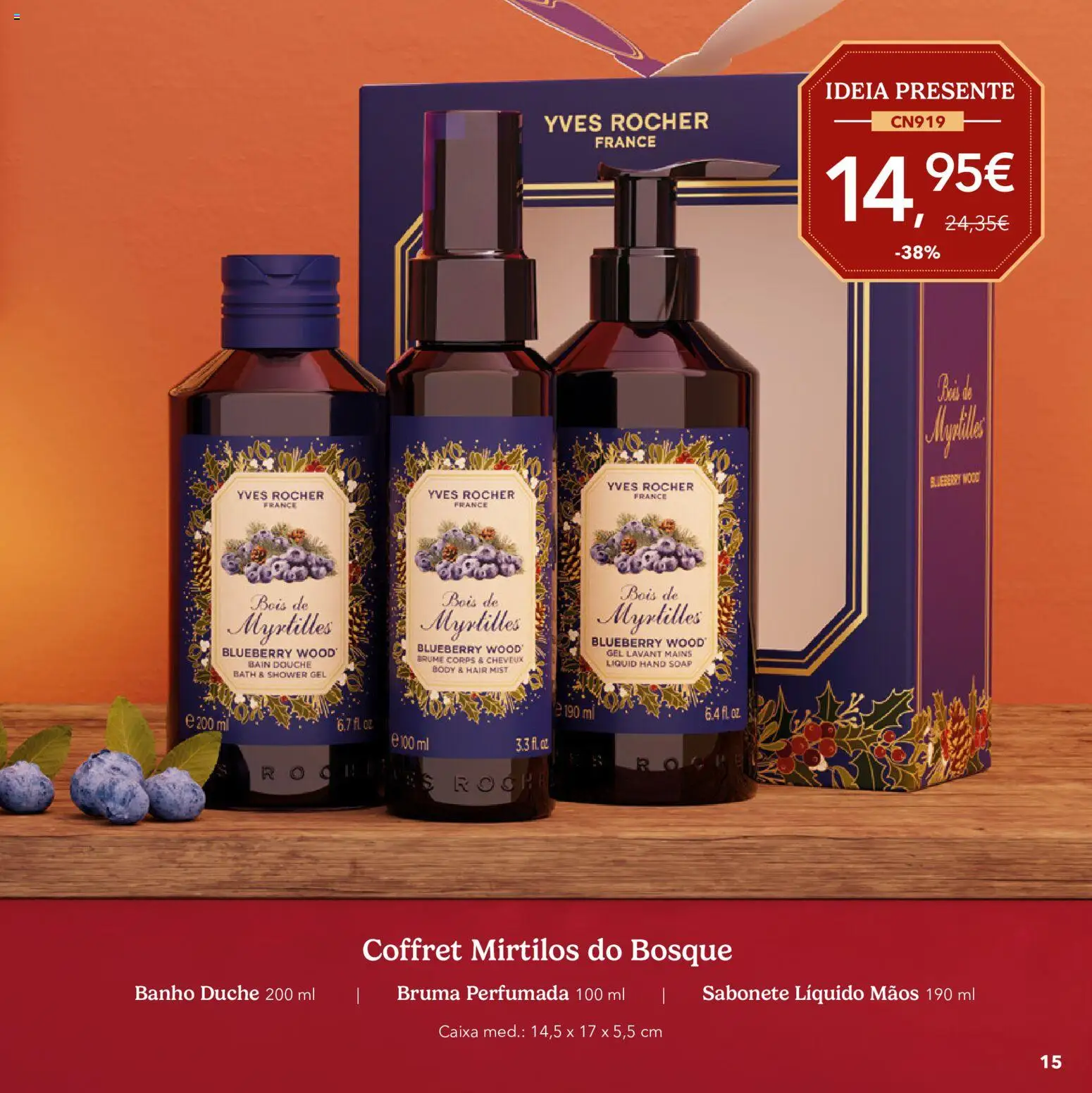 Yves Rocher Catálogo de natal │ válido de 21/10/2026 | Página: 15 | Produtos: Sabonete, Caixa, Banho, Mirtilos