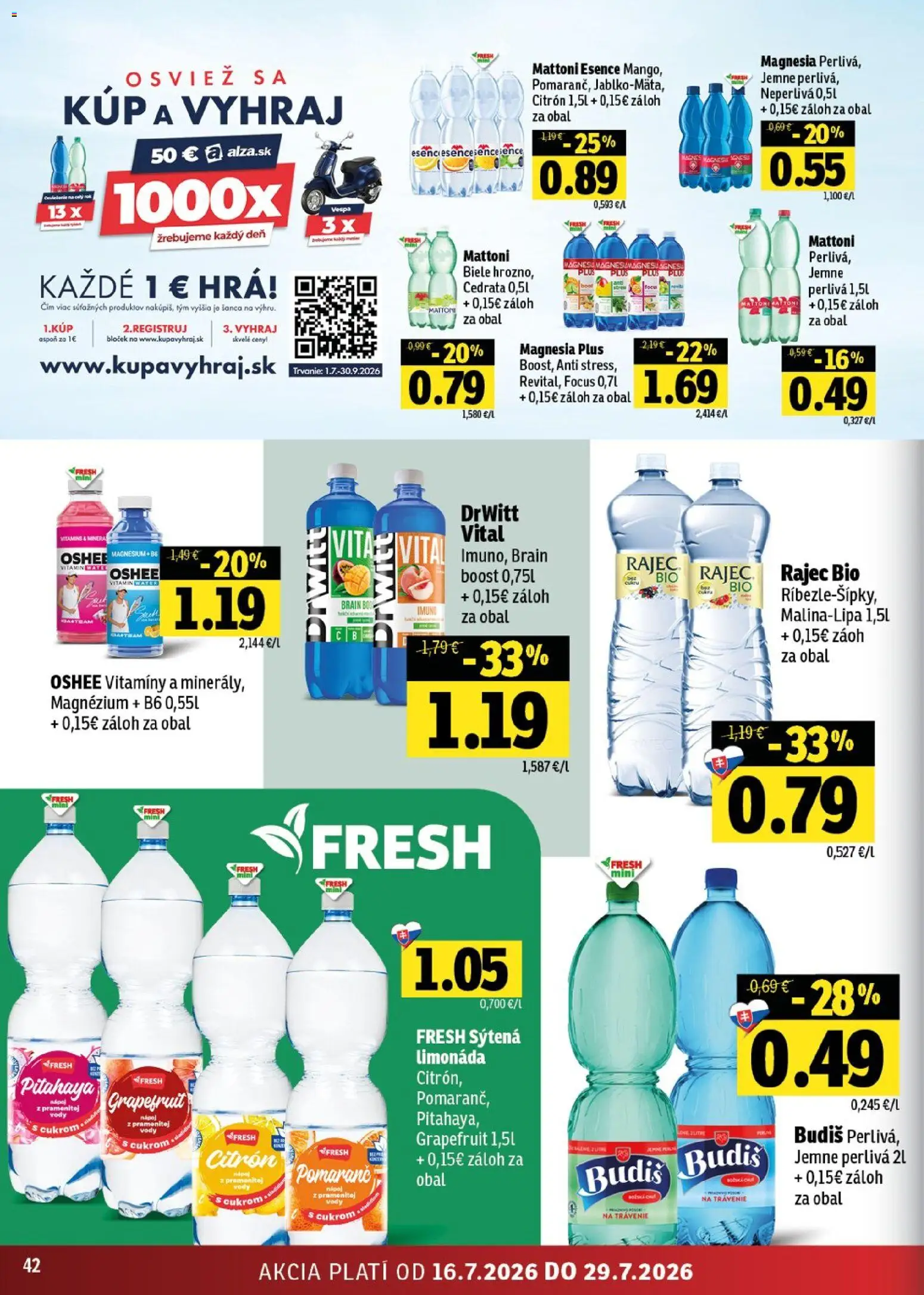 Nové Fresh akcie – leták je platný od 16.07.2026 | Strana: 42