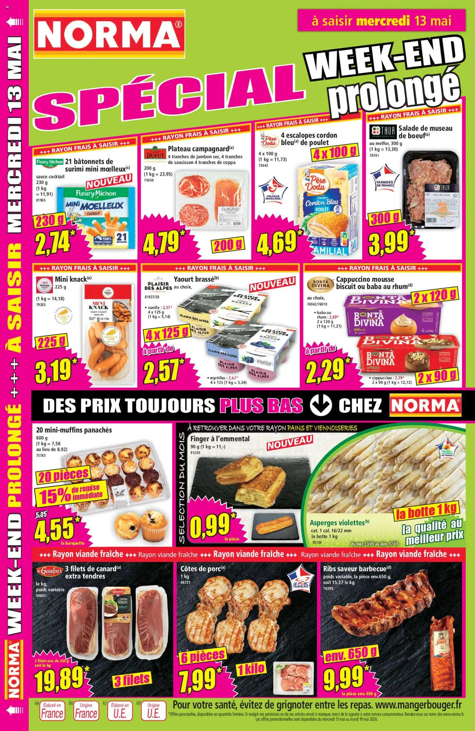 {H1} | Page: 12 | Produits: Salade, Saucisson, Viennoiseries, Jambon