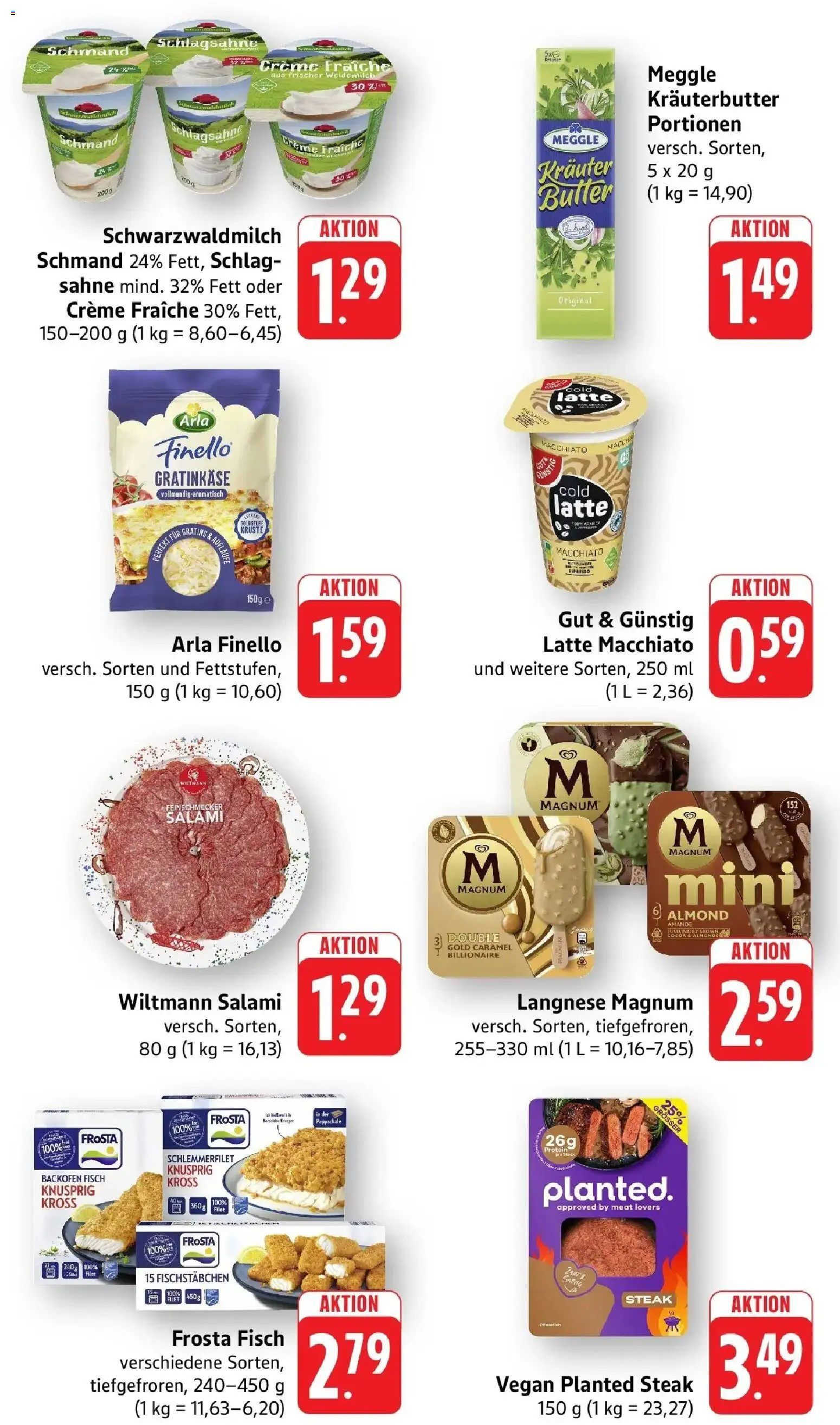 nah & gut Prospekt Neuhofen – gültig ab 20.07.2026 | Seite: 4 | Produkte: Kräuterbutter, Frosta, Backofen, Steak