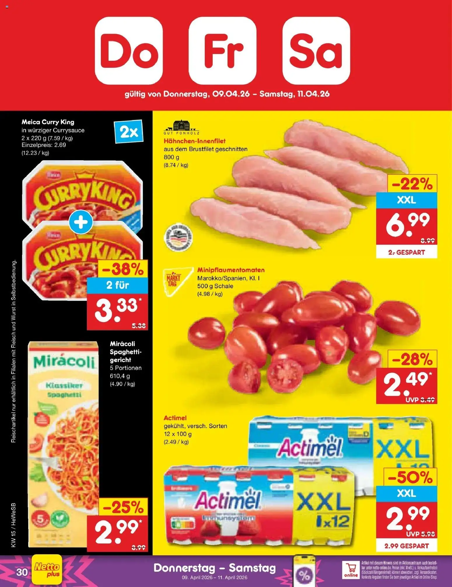 Netto Marken-Discount Prospekt Hamburg	 – gültig ab 07.04.2026 | Seite: 40 | Produkte: Actimel, Meica, Wurst, Fleisch