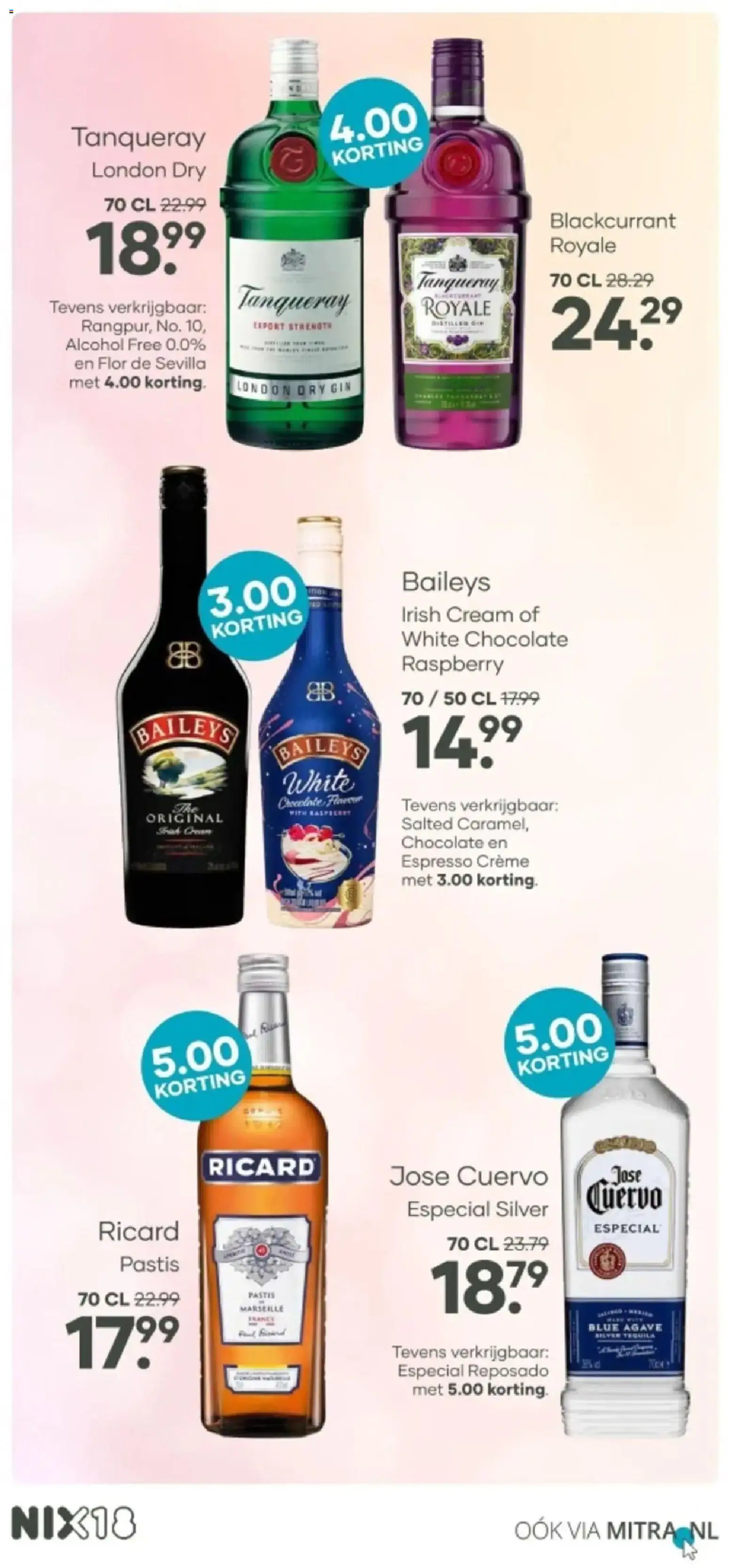 Mitra folder vanaf 24-08-2026 || NIEUWE | Pagina: 8 | Producten: Gin, Baileys, Alcohol, Tequila