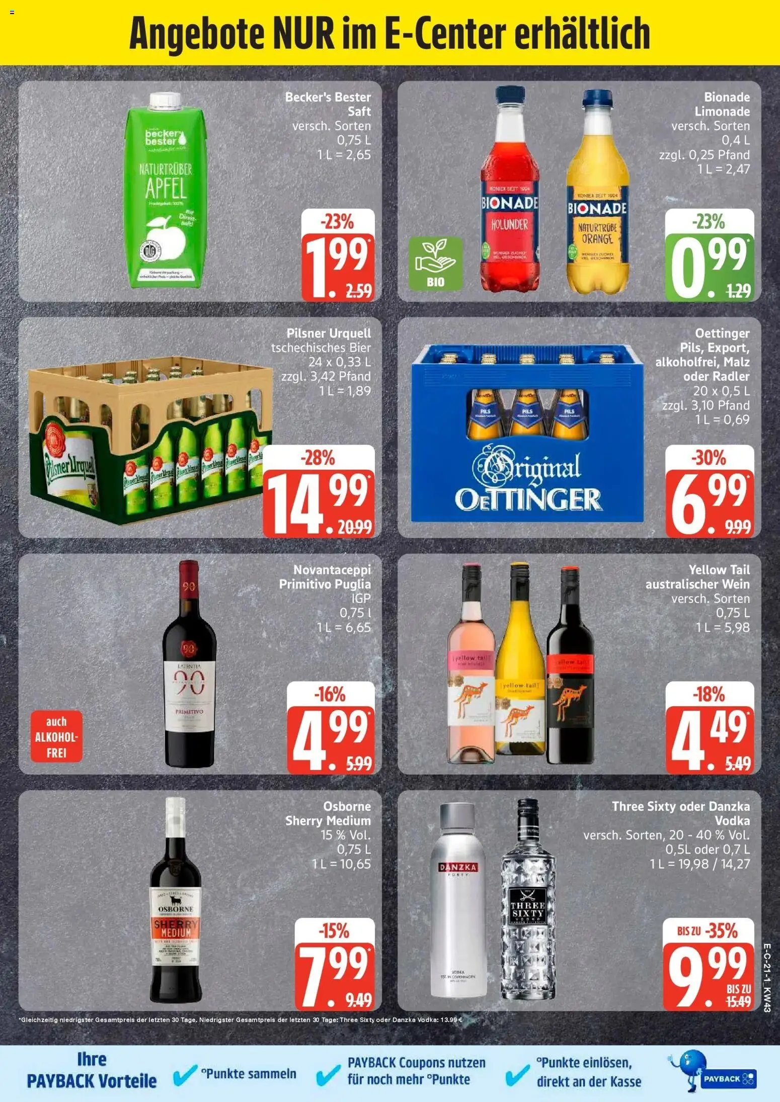 Edeka Prospekt Hemmoor (ab 19.10.2026) » Angebote Online | Seite: 29 | Produkte: Osborne, Oettinger, Radler, Pilsner urquell