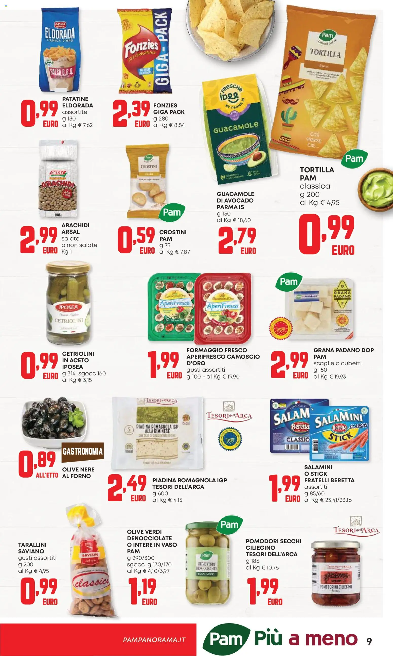 Volantino Panorama del 04.06.2026 | Pagina: 9 | Prodotti: Salsa, Formaggio, Crostini, Grana Padano