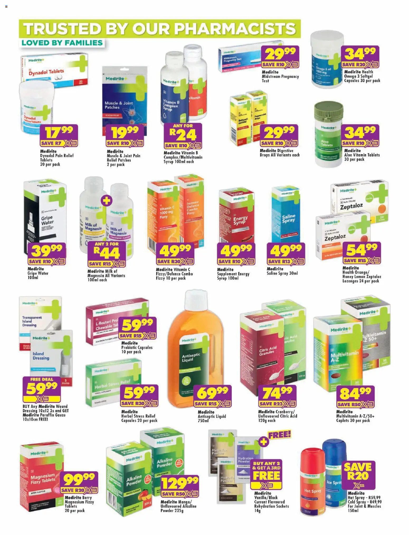 New Shoprite catalogue – valid from 20/07/2026 | Page: 4 | Products: Milk, Powder, Lozenges, Mango