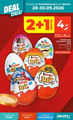 Pogląd oferty "Dealz gazetka" - ważna od 24.09.2026 | Strona: 8 | Produkty: Czekoladowe jajko
