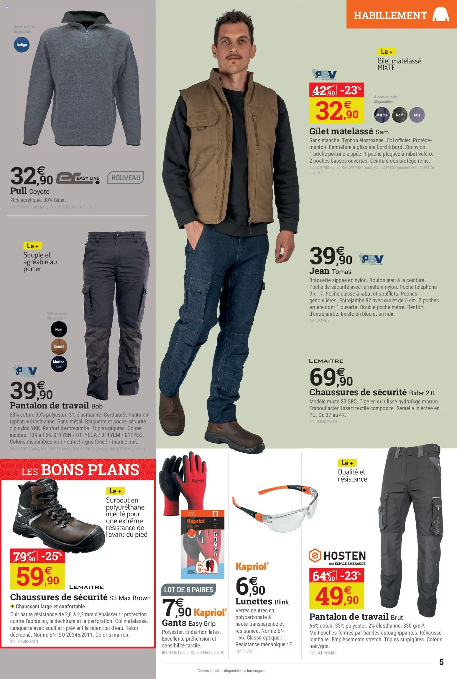 {H1} | Page: 5 | Produits: Ceinture, Téléphone, Chaussures, Gilet
