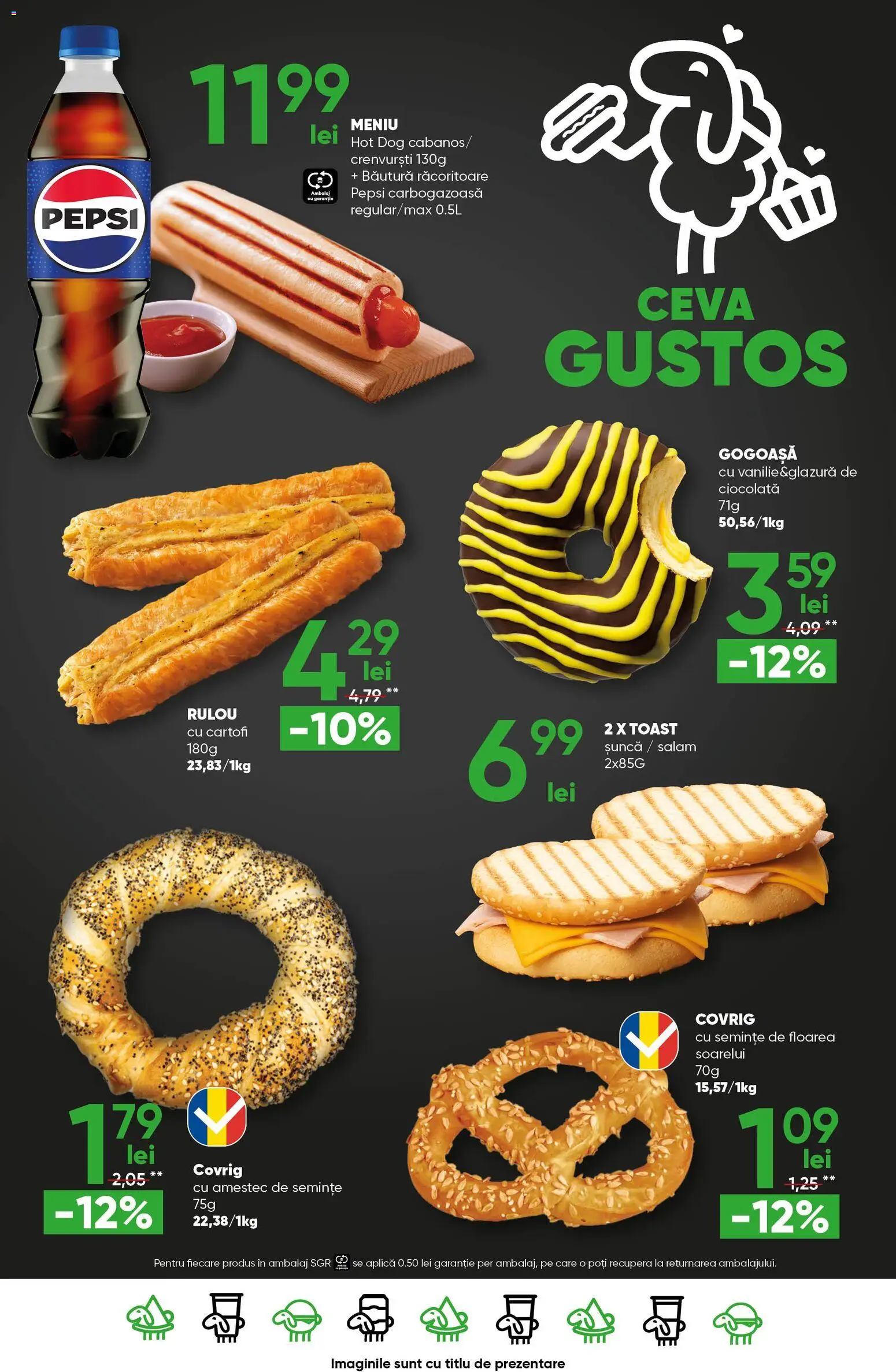 Noul catalog Profi – valabil de la 01.04.2026 | Pagină: 19 | Produse: Ciocolată, Salam, Șuncă, Bant