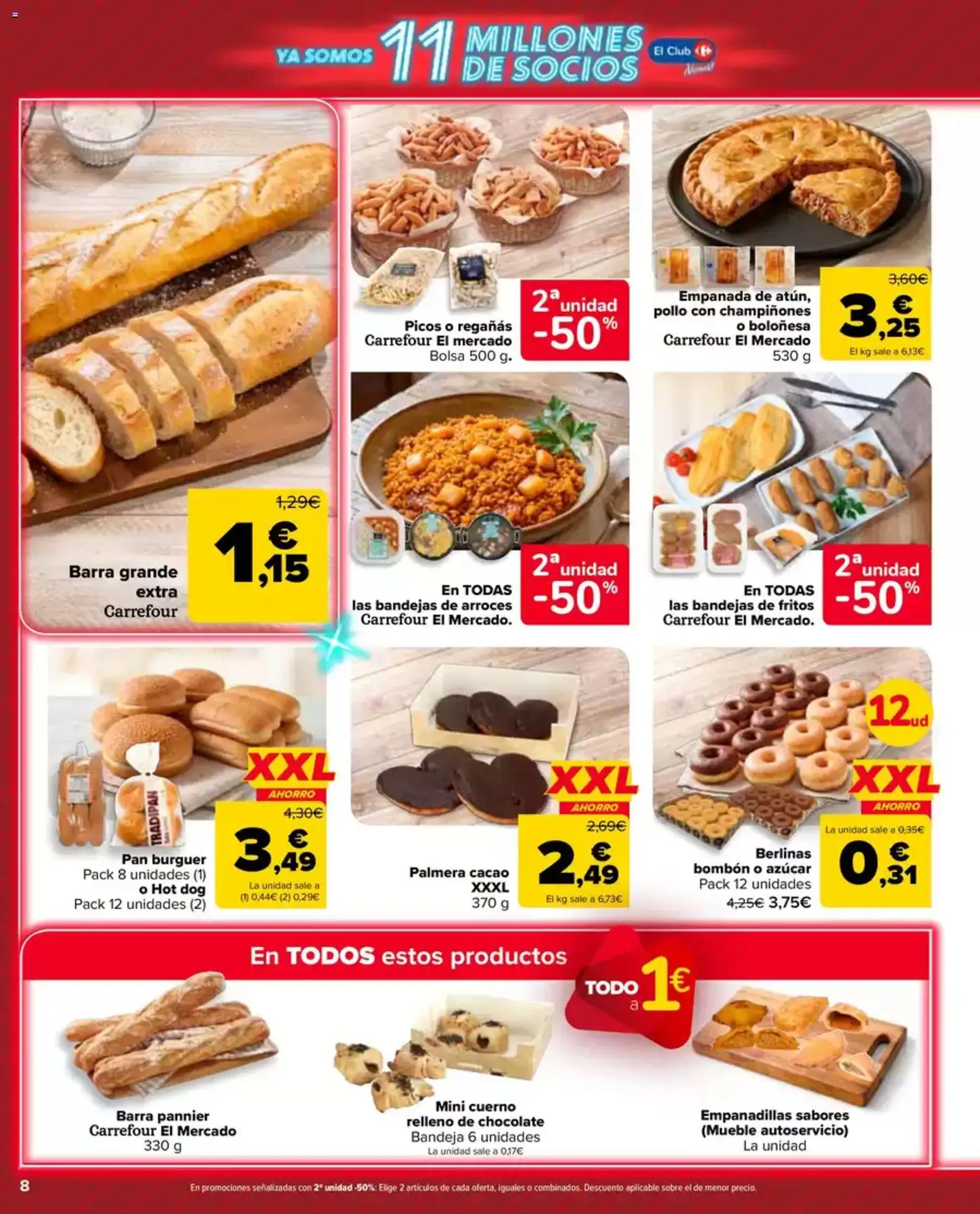Carrefour Market folleto │ válido desde el 12.05.2026 | Página: 8 | Productos: Pan, Chocolate, Bolsa, Bandeja