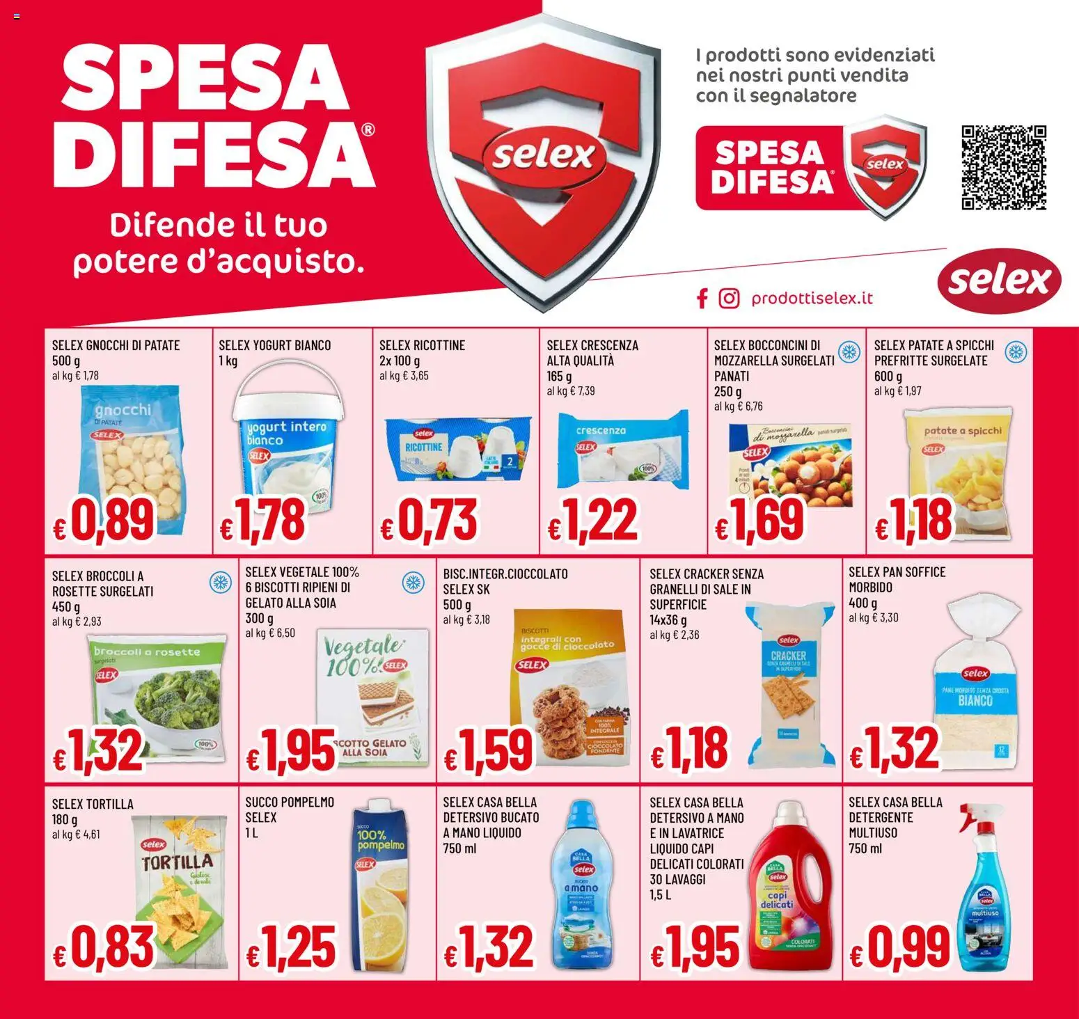Volantino Famila del 04.06.2026 | Pagina: 14 | Prodotti: Pompelmo, Sale, Lavatrice, Broccoli
