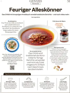 Migros aktionen Magazin ab 27.05.2026 gültig | Seite: 31 | Produkte: Erdnüsse, Öl, Chili, Knoblauch