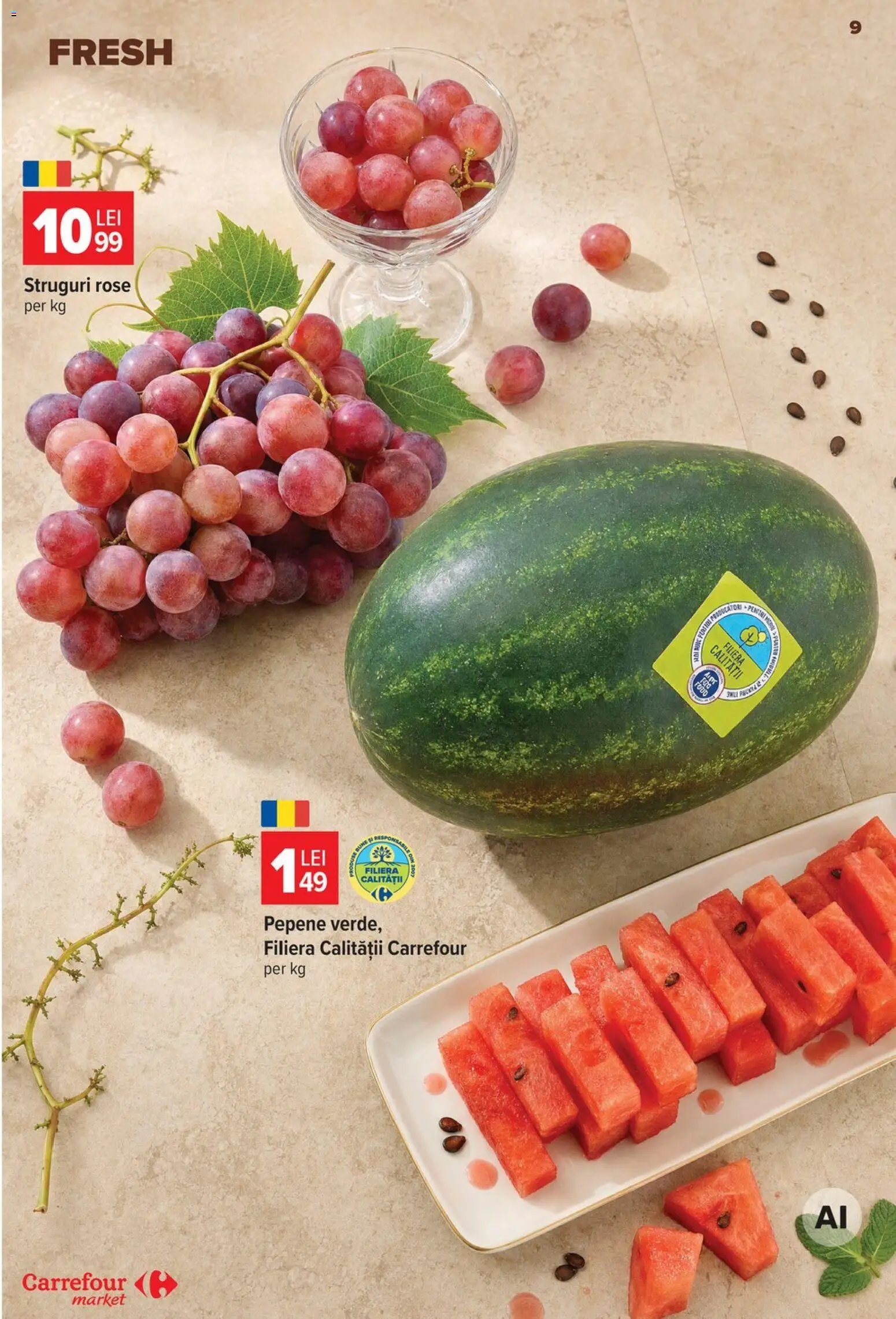 Noul catalog Carrefour – valabil de la 19.08.2026 | Pagină: 9 | Produse: Struguri