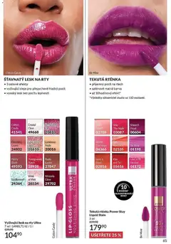 Náhled letáku Avon Katalog 06/2026 od 01.06.2026 | Strana: 65 | Produkty: Oleje, Rtěnka, Lesk na rty