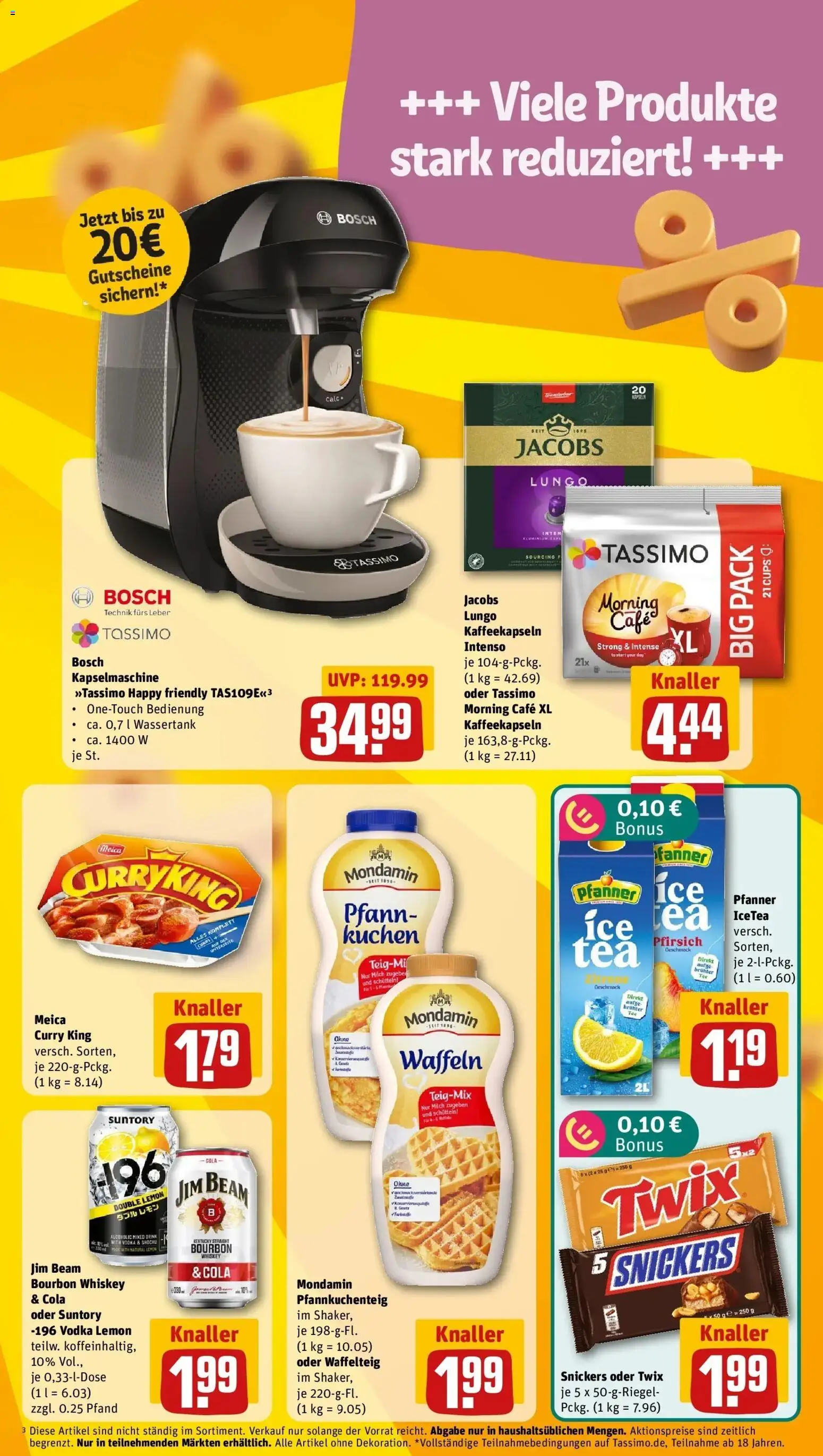 REWE Prospekt ab 19.10.2026 zum Blättern » Angebote | Seite: 7 | Produkte: Bosch, Meica, Waffeln, Pfirsich