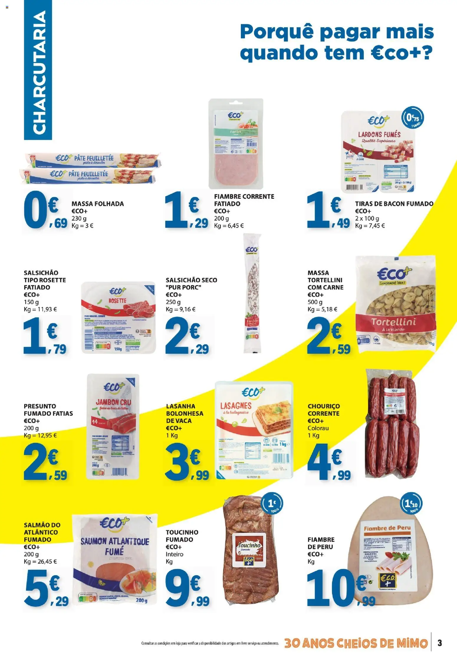 E.Leclerc - Folheto Especial Eco e Marca Guia │ válido de 08/09/2026 | Página: 3 | Produtos: Lasanha, Presunto, Chouriço, Carne