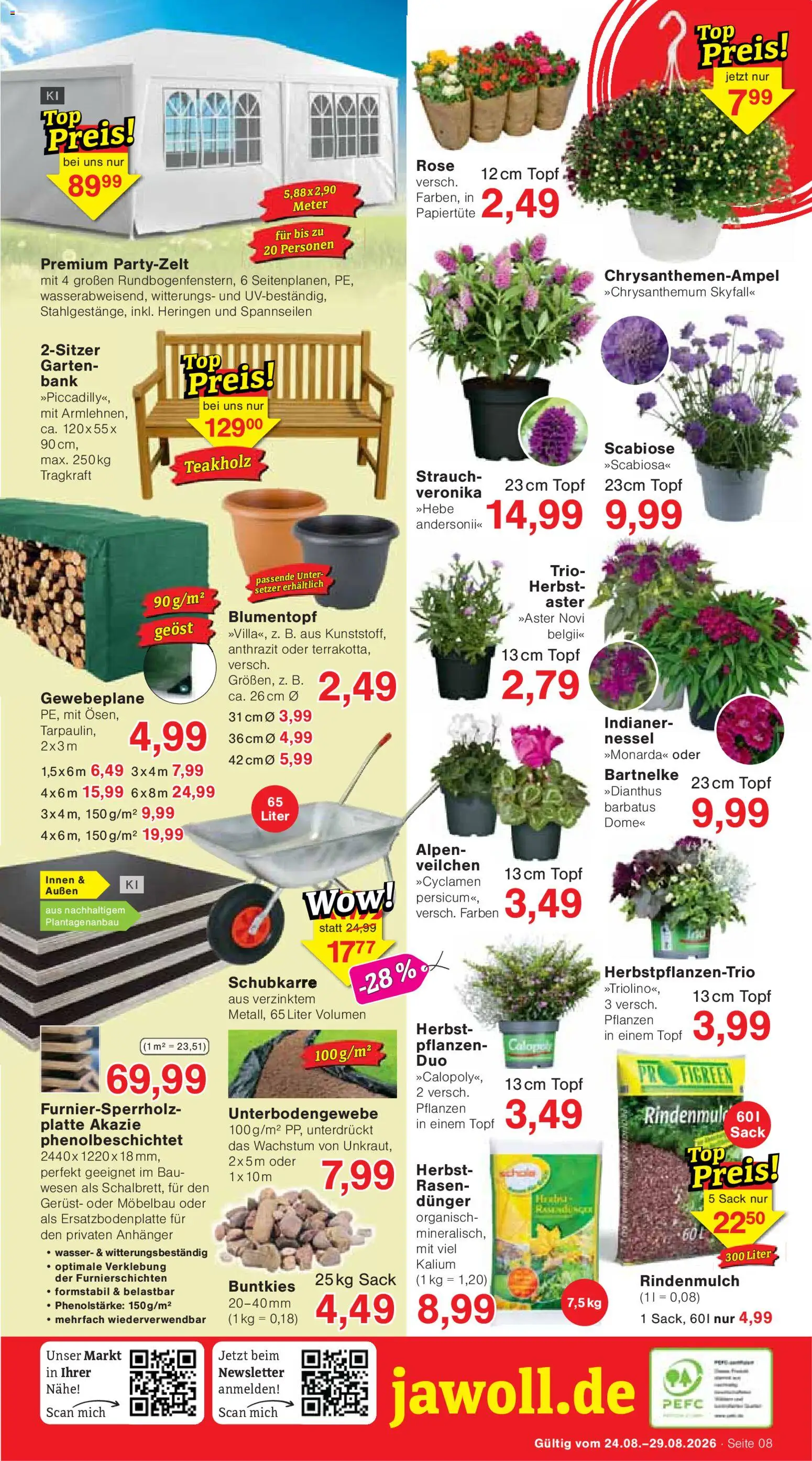 Wiglo Wunderland Prospekt – gültig ab 24.08.2026 | Seite: 12 | Produkte: Rindenmulch, Blumentopf, Wasser