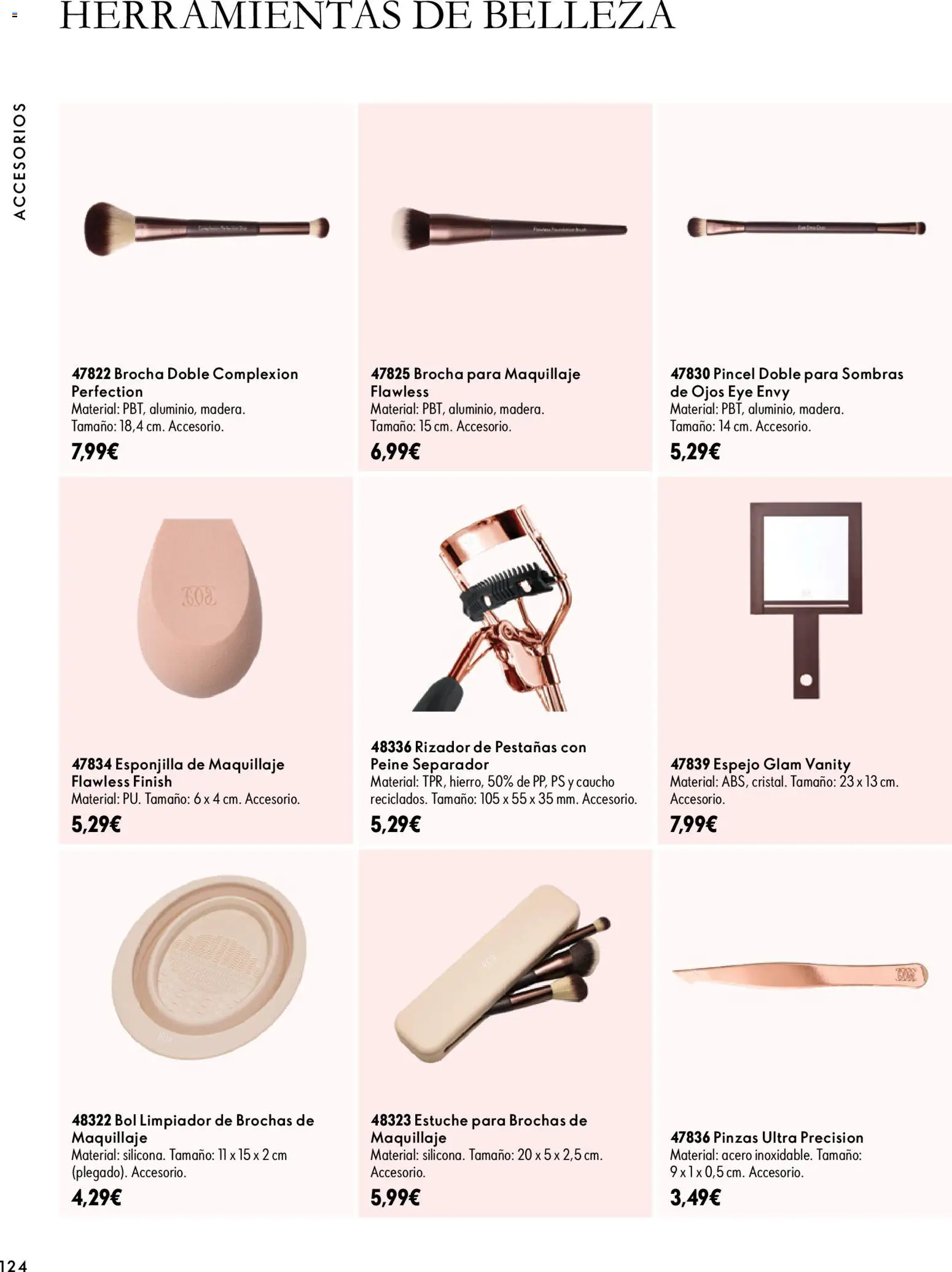 Oriflame - Catálogo Campaña 14 │ válido desde el 07/10/2026 | Página: 124 | Productos: Maquillaje, Herramientas, Espejo, Brocha