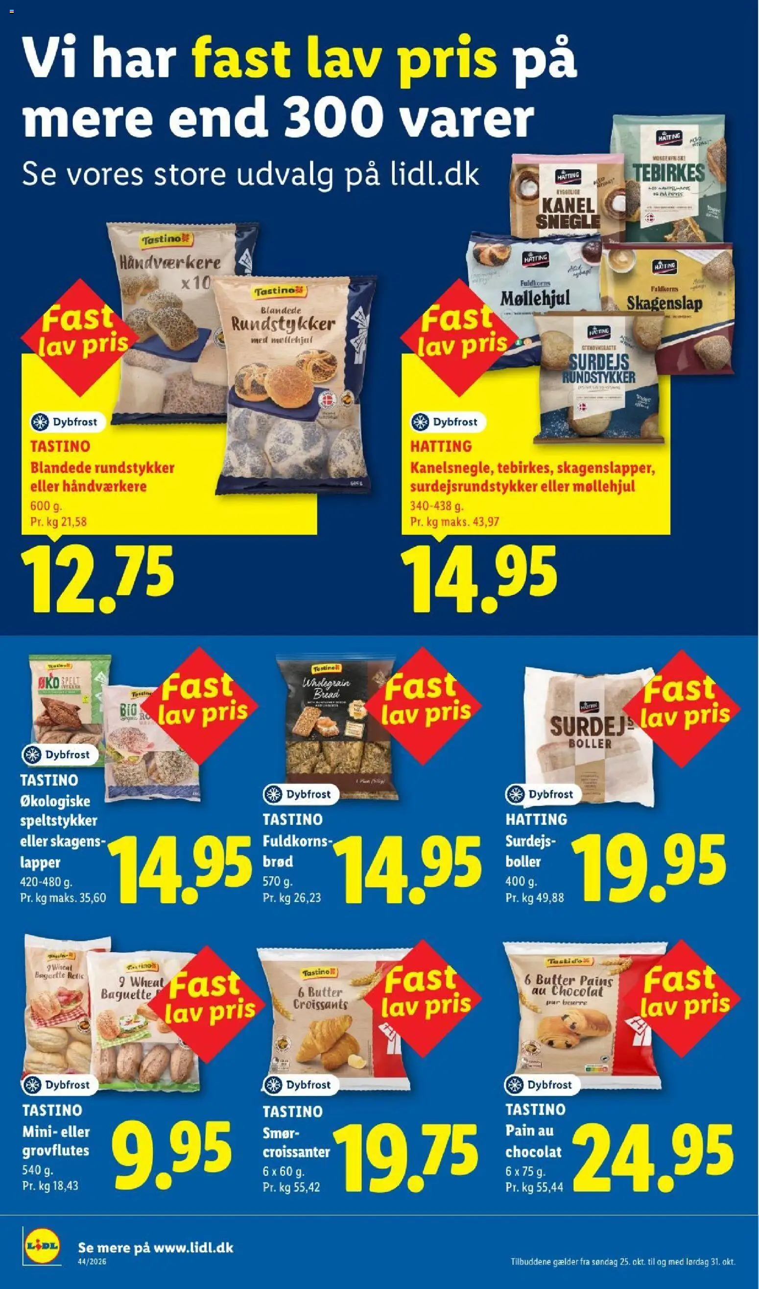 Lidl tilbudsavis – gyldig fra 25/10/2026 | Side: 15 | Produkter: Smør, Brød, Kanel, Tebirkes