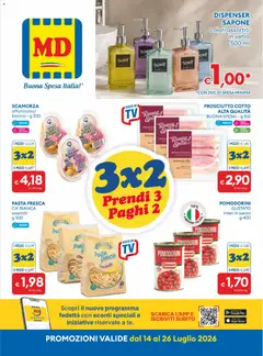 Anteprima del volantino MD Discount volantino valido a partire dal 14/07/2026